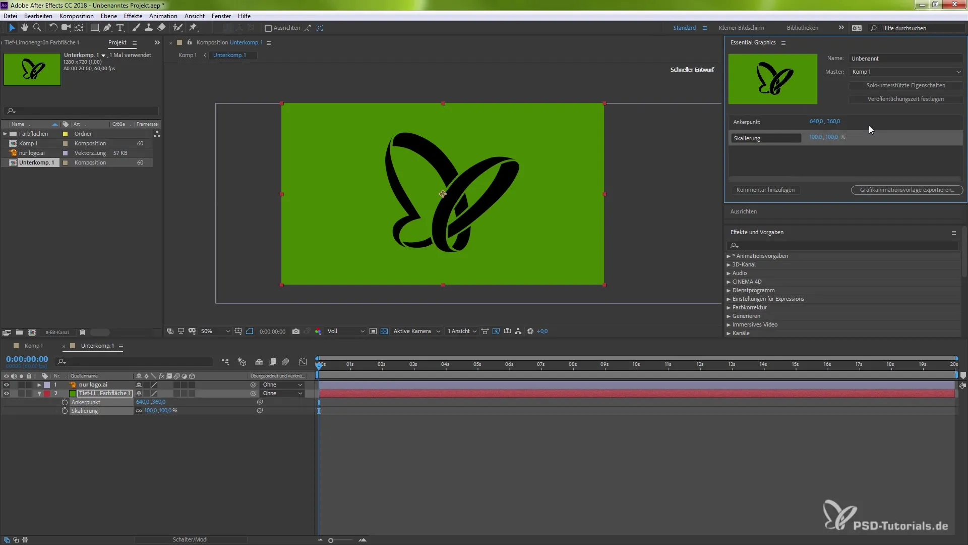 Improvements in Essential Graphics of After Effects CC 2018 Improvements in Essential Graphics of After Effects CC 2018