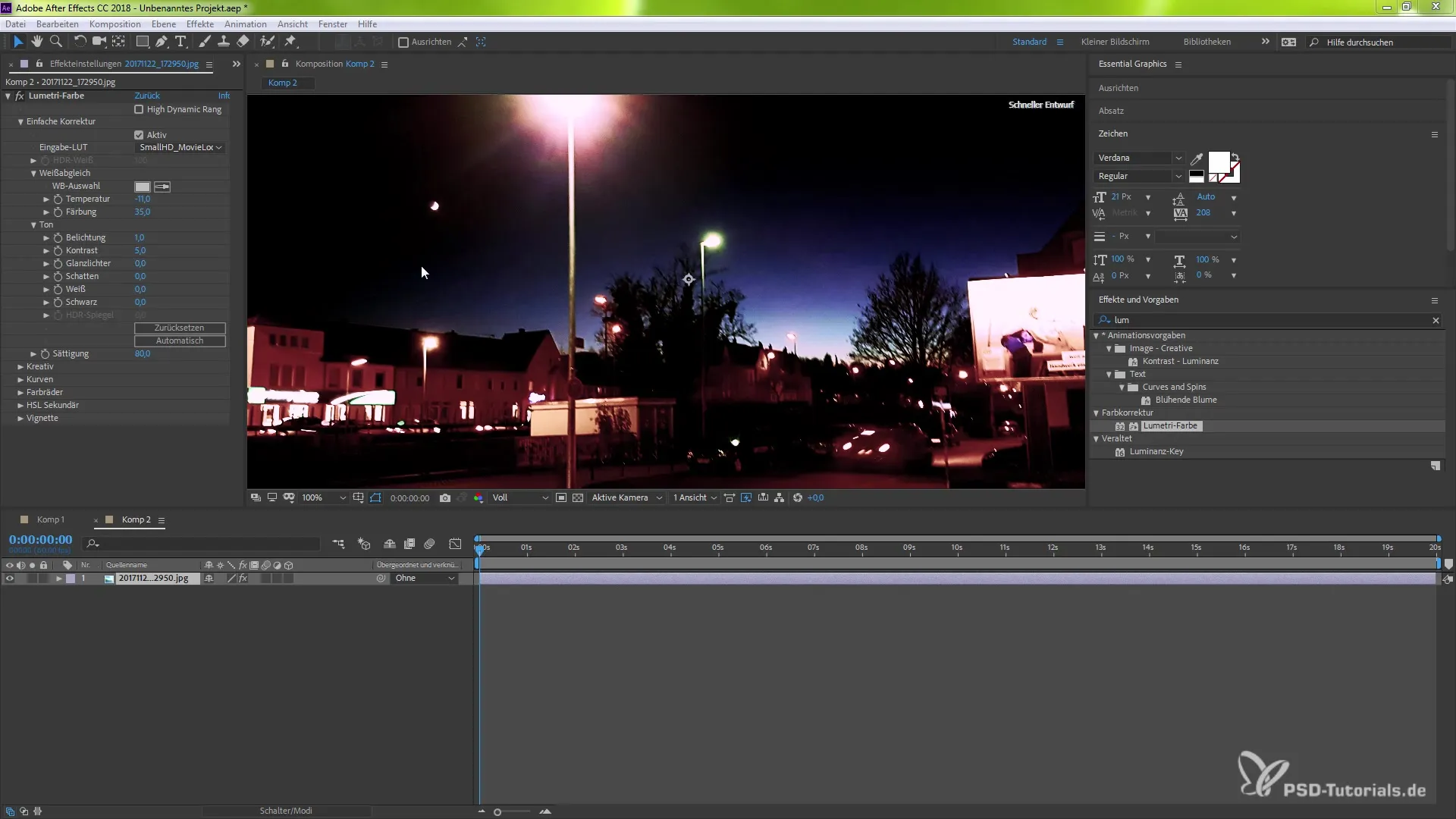 Optimization of Color Management in After Effects CC 2018 Optimization of Color Management in After Effects CC 2018