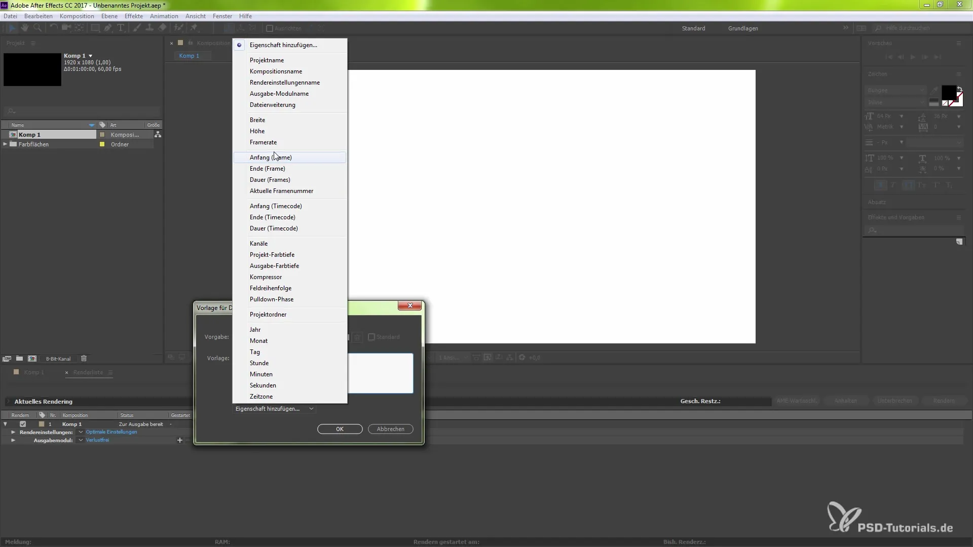Use date and time values in After Effects output names Use date and time values in After Effects output names