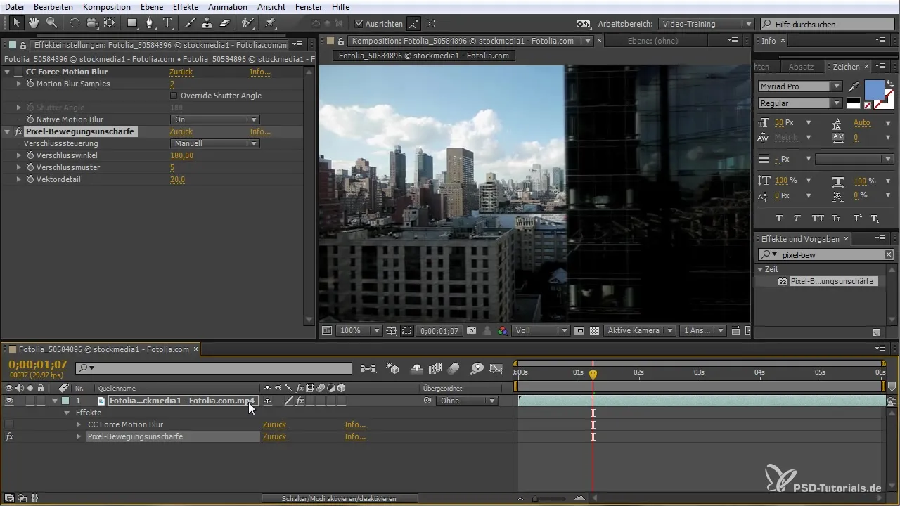 Efektívne použitie pixelového pohybového rozmazania v After Effects Efektívne používanie pohybovej rozmazanosti pixelov v After Effects