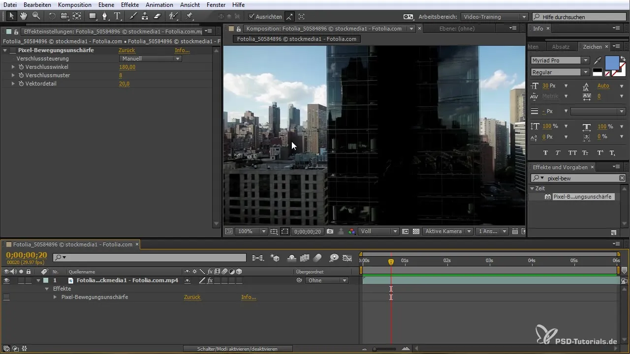 Efektívne použiť pohybovú rozmazanosť pixelov v After Effects Efektívne aplikovanie pohybovej rozmazanosti pixelov v After Effects