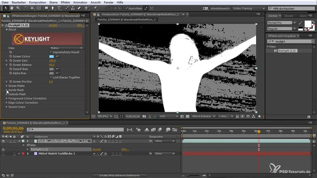 Zlepšené techniky kľúčenia v After Effects CC Vylepšené techniky kľúčovania v After Effects CC