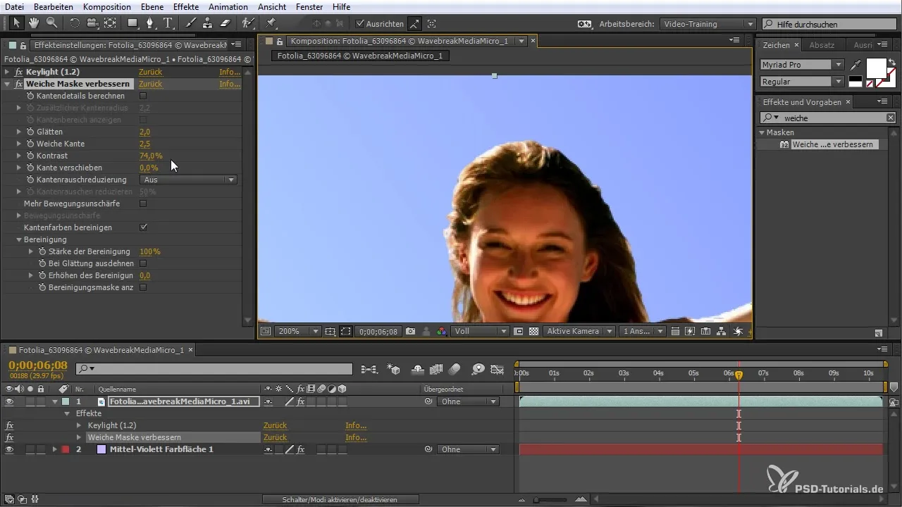 Vylepšené techniky kľúčenia v After Effects CC Zlepšené techniky kľúčovania v After Effects CC