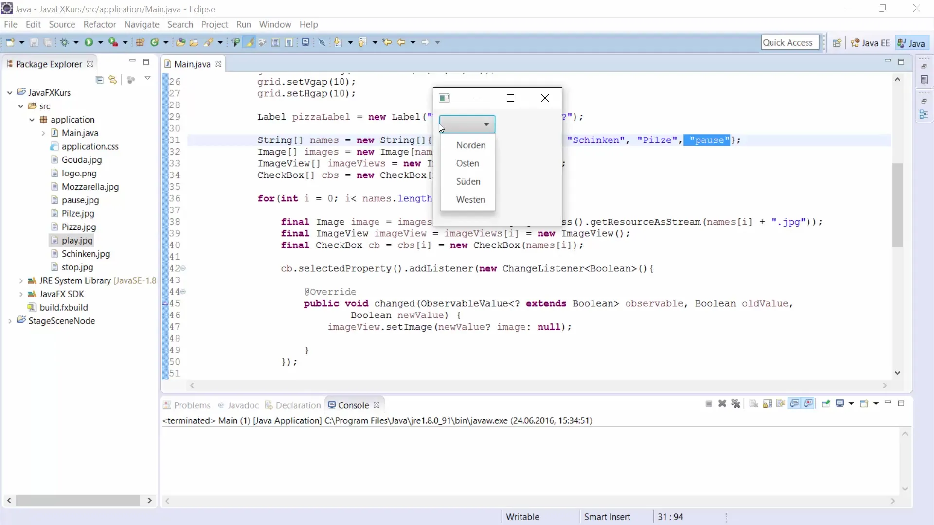 자바FX 선택 상자 – 사용자 인터페이스에 대한 단계별 안내 JavaFX ChoiceBox - 사용자 인터페이스에 대한 단계별 안내