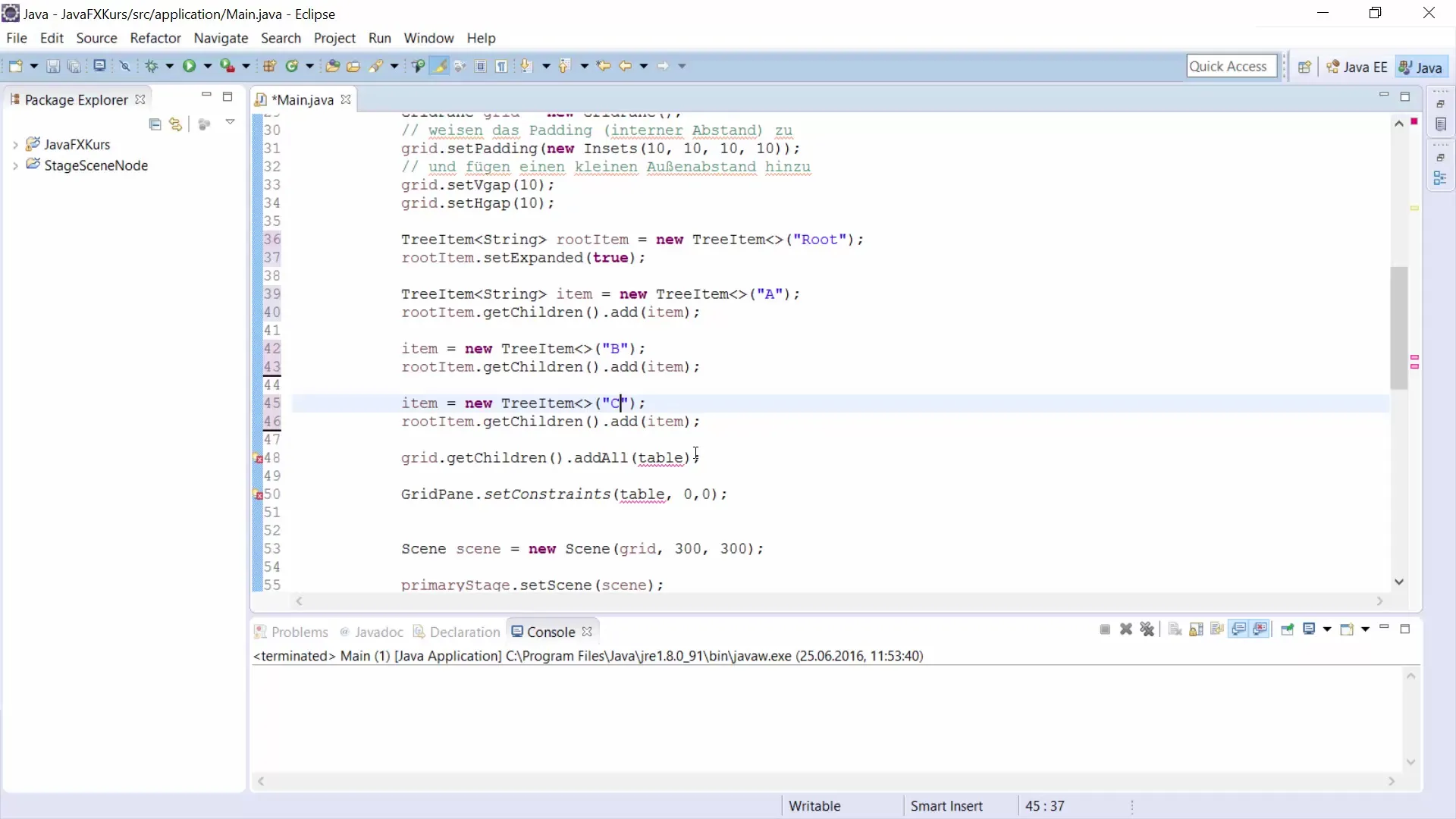 JavaFX의 TreeView를 이용한 효과적인 GUI 개발 JavaFX의 TreeView를 통한 효과적인 GUI 개발