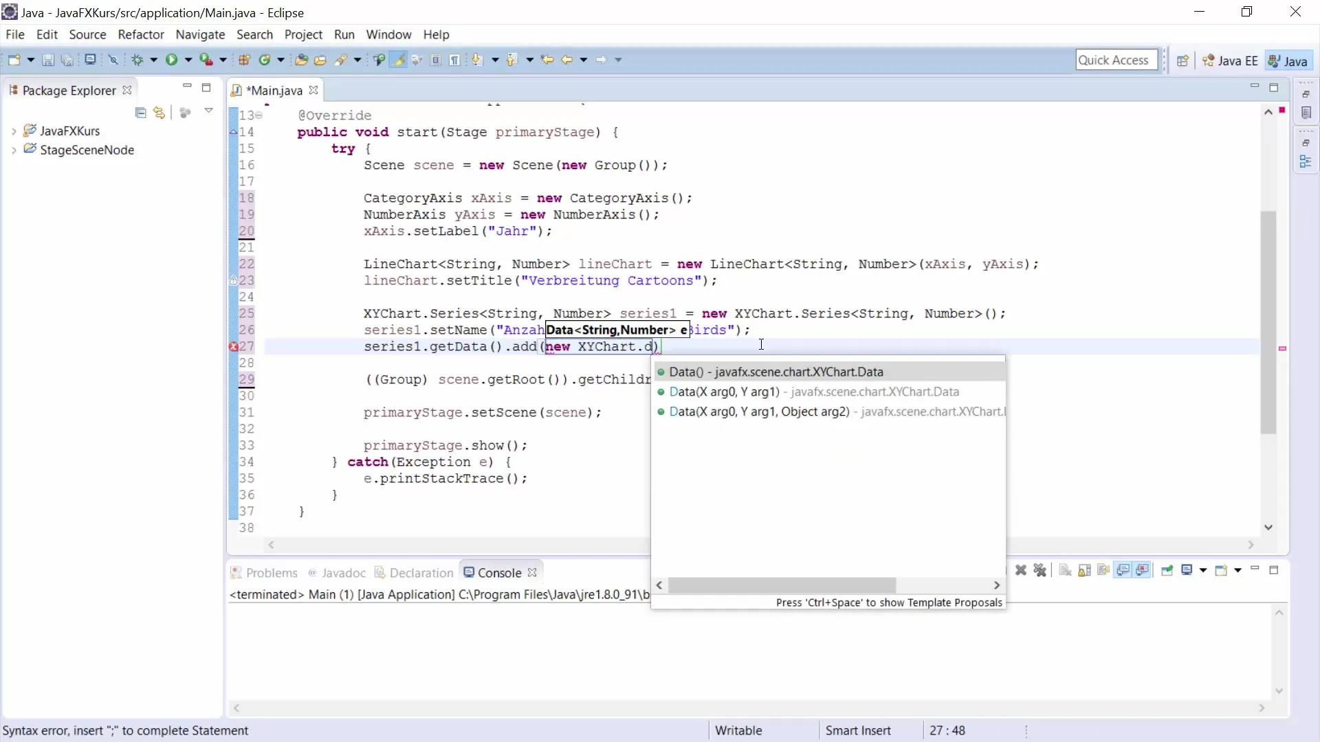 자바FX: 데이터 시각화를 위한 선형 차트 만들기 JavaFX: 데이터 시각화를 위한 선 그래프 만들기