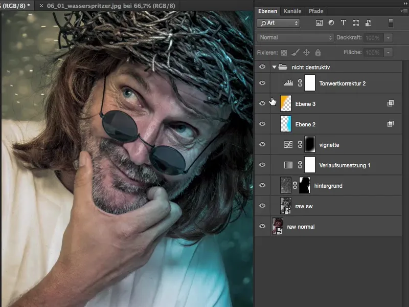 Aspecte și stiluri cu Photoshop - Metoda de lucru non-destructivă vs. destructivă. Looks & Styles cu Photoshop - Metoda de lucru non-destructivă vs. destructivă