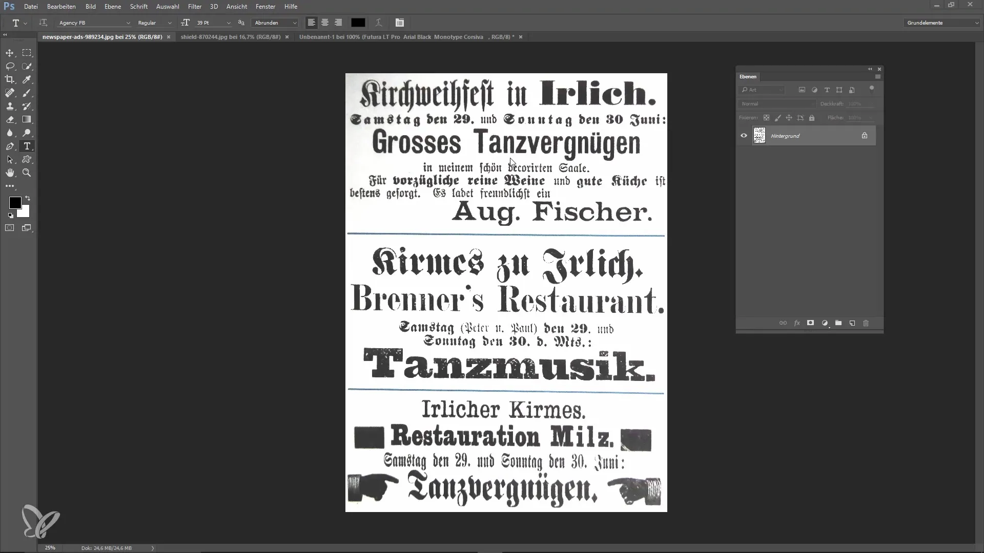 Find new fonts and improve glyphs in Photoshop Find new fonts and improve glyphs in Photoshop