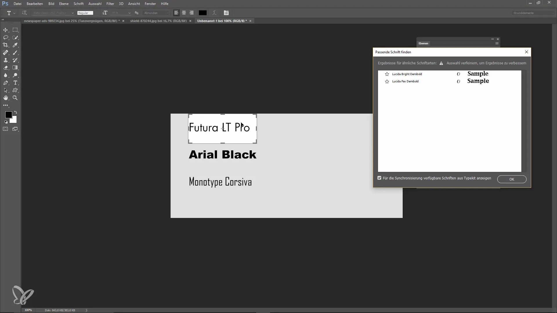 Find new fonts and improve glyphs in Photoshop Find new fonts and improve glyphs in Photoshop