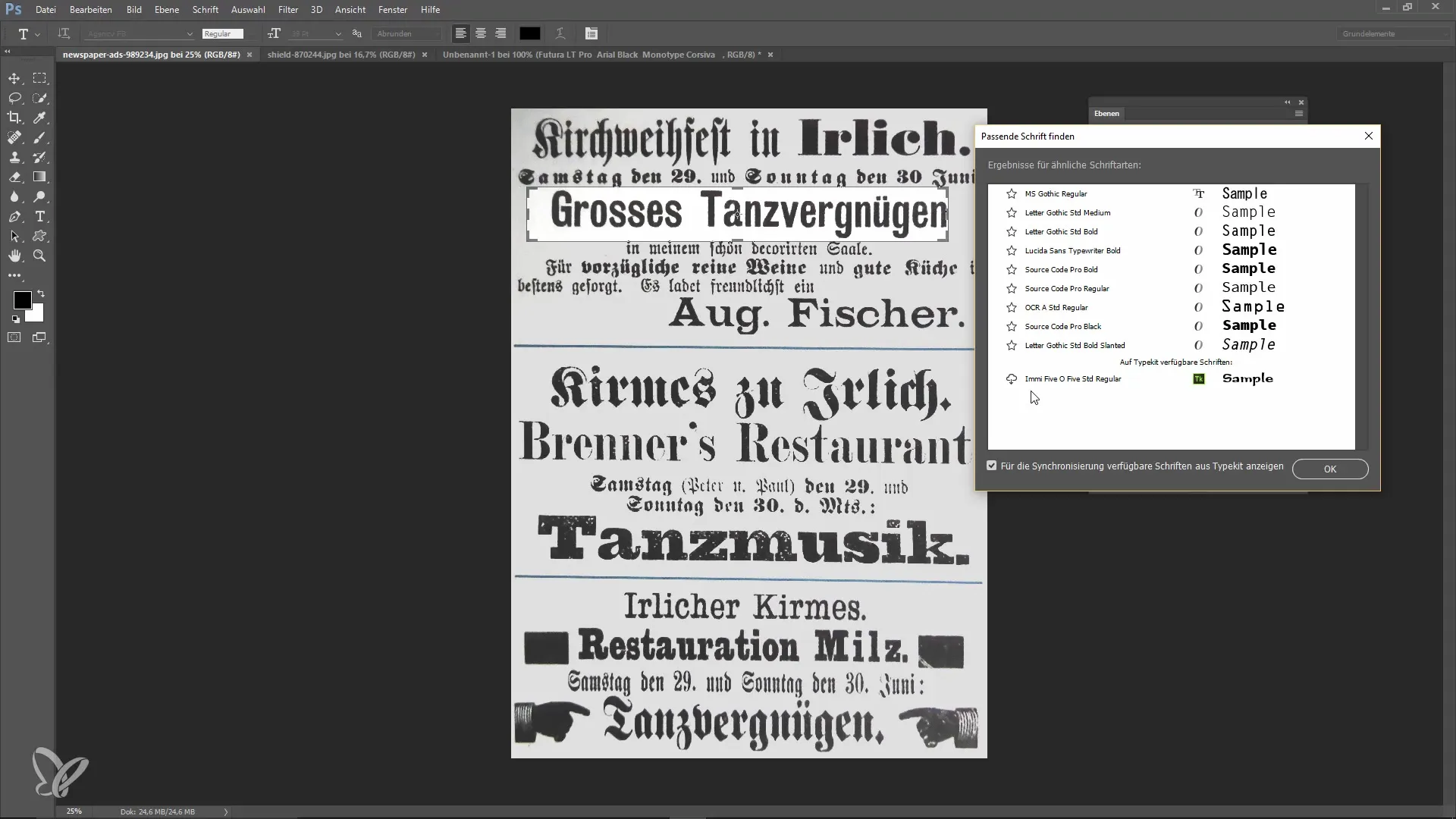 Find new fonts and improve glyphs in Photoshop Find new fonts and improve glyphs in Photoshop