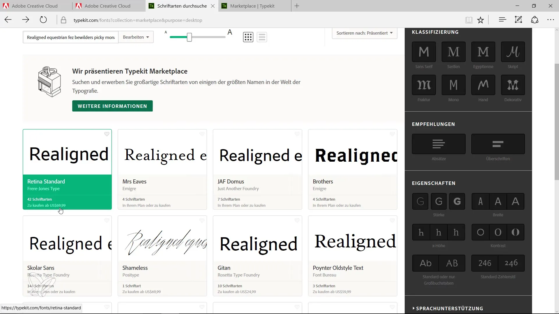 InDesign CC 2017 – So nutzt du den Typekit Marketplace effizient InDesign CC 2017 – So nutzt du den Typekit Marketplace effizient