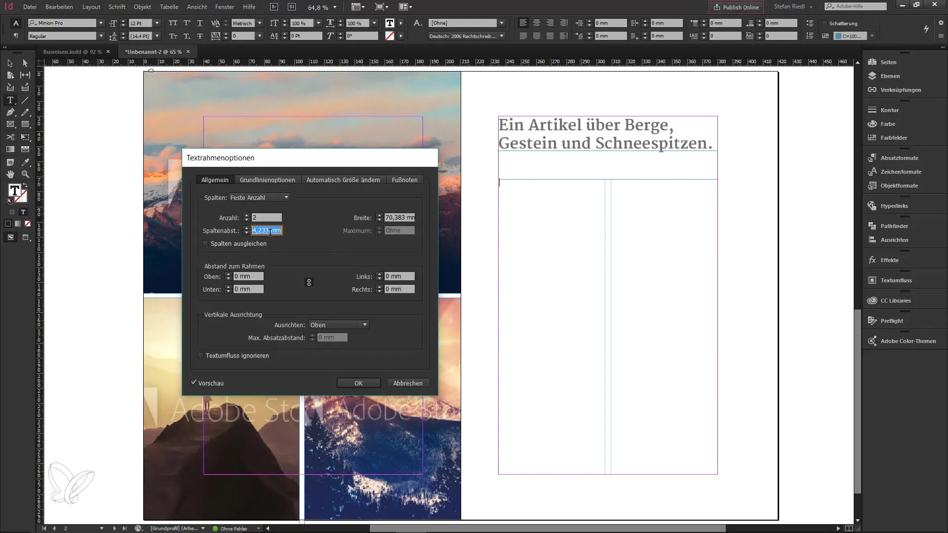 Fußnoten einfach erstellen und anpassen in InDesign