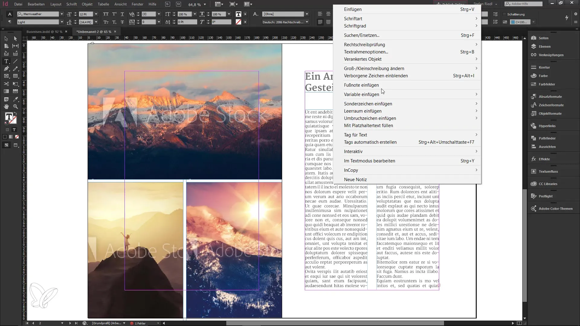 Fußnoten einfach erstellen und anpassen in InDesign