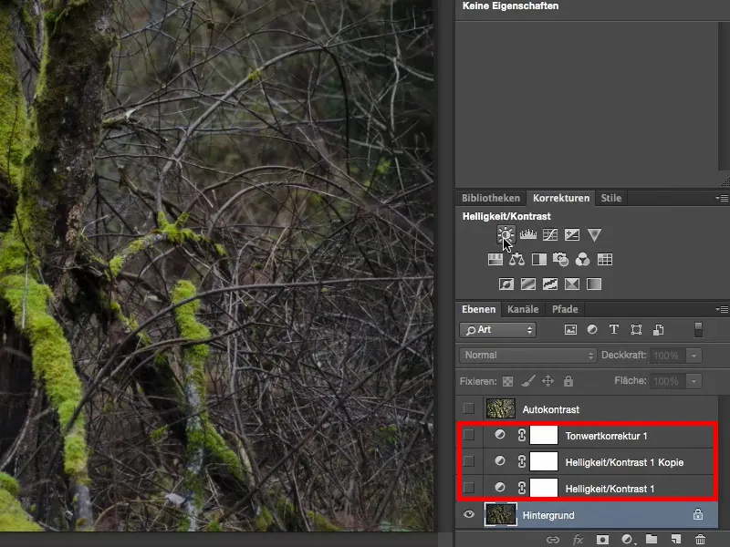 Vaated ja stiilid Photoshopis - Kontrast