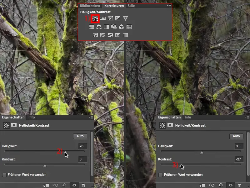 Väljanägemine ja stiilid Photoshopiga - Kontrast