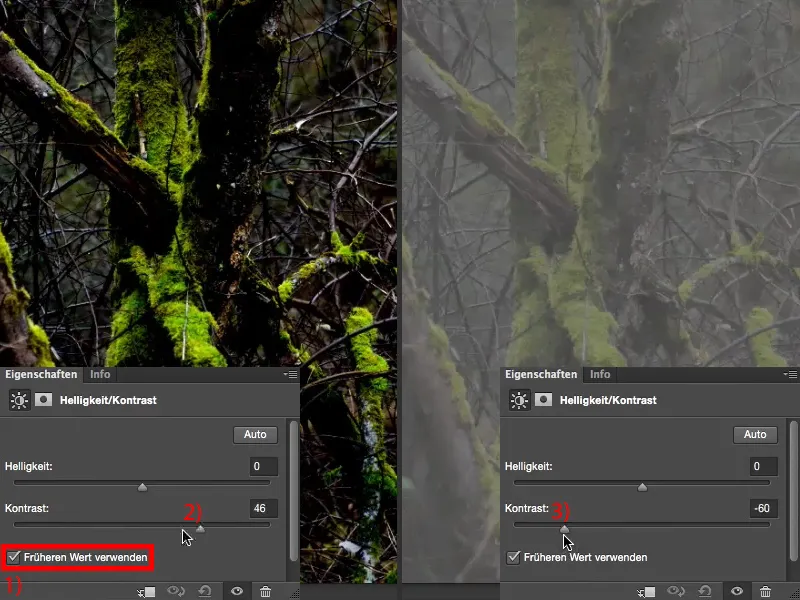 Välimus ja stiilid Photoshopis - Kontrast.