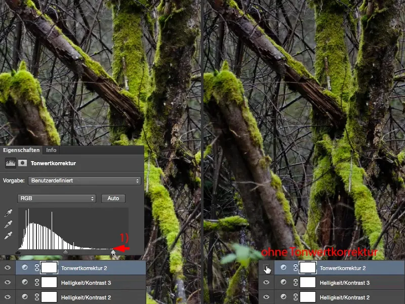 Välimus ja stiilid Photoshopis - Kontrast
