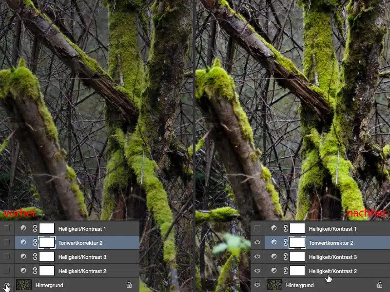 Välimus ja stiilid Photoshopis - Kontrast