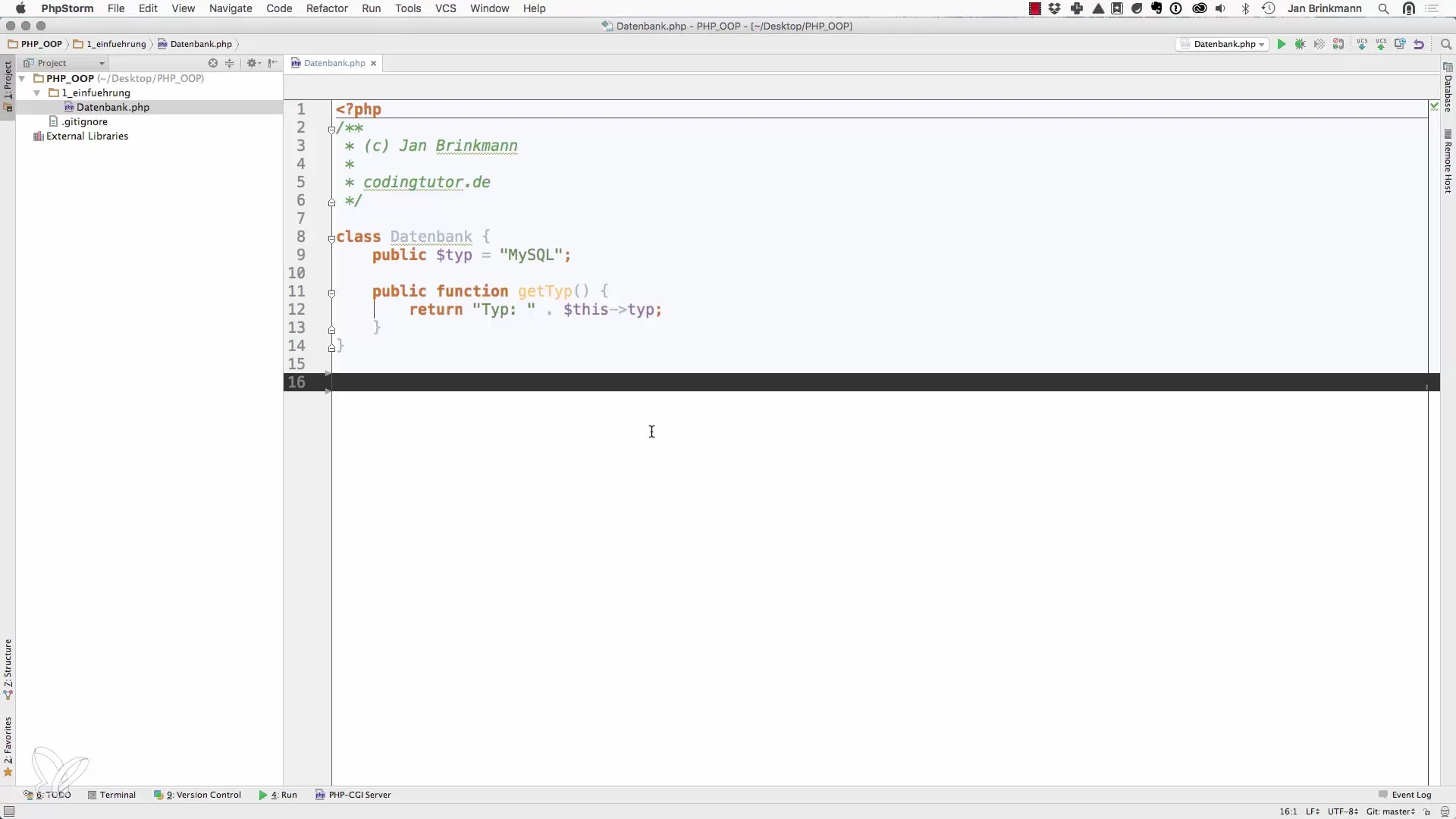 Instanties in PHP maken met "new Instanties in PHP aanmaken met "new
