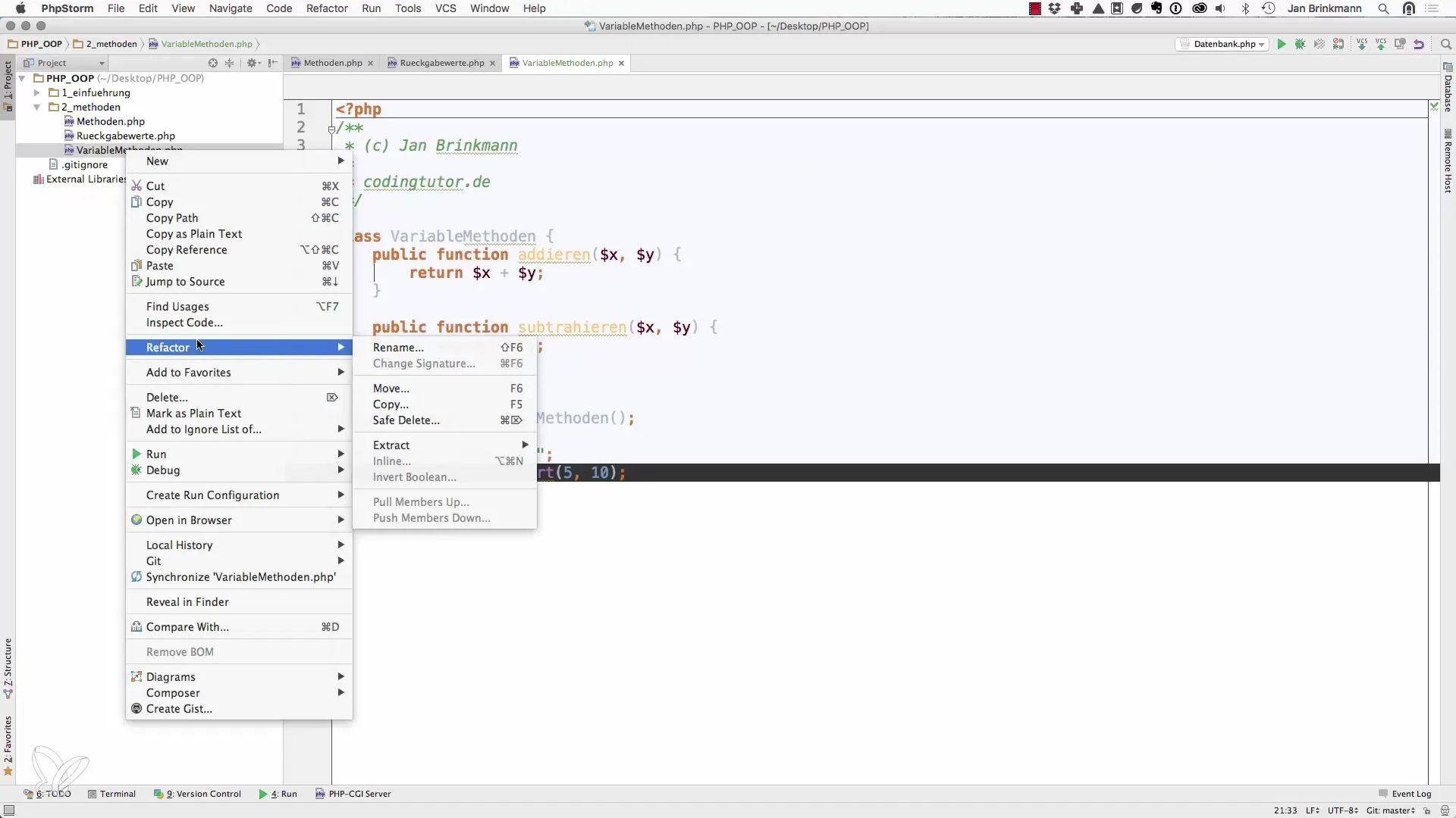 Fleksible funksjonsanrop i PHP ved hjelp av variable metodenavn Fleksible funksjonskall i PHP ved hjelp av variable metodenavn