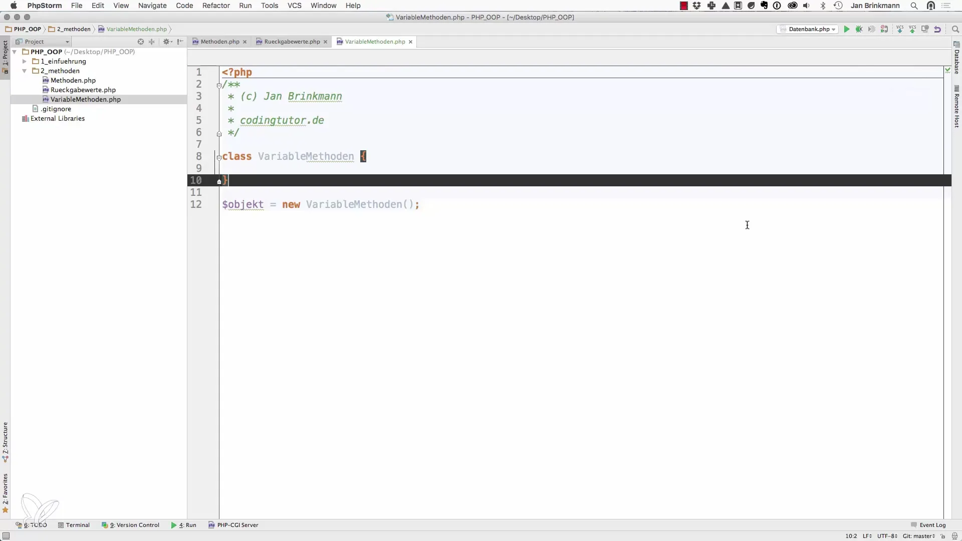 Fleksible funksjonskall i PHP gjennom variable metode-navn Fleksible funksjonskall i PHP gjennom variable metodenavn