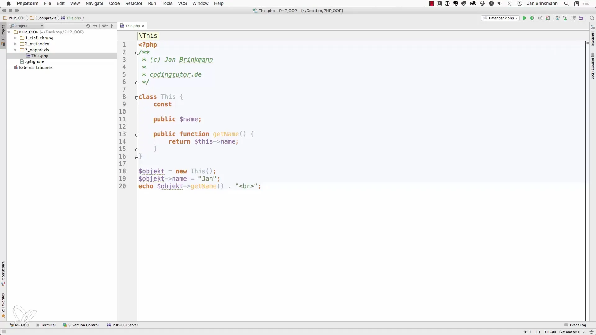 Begrip van $this en self in PHP voor beginners Begrip van $this en self in PHP voor beginners
