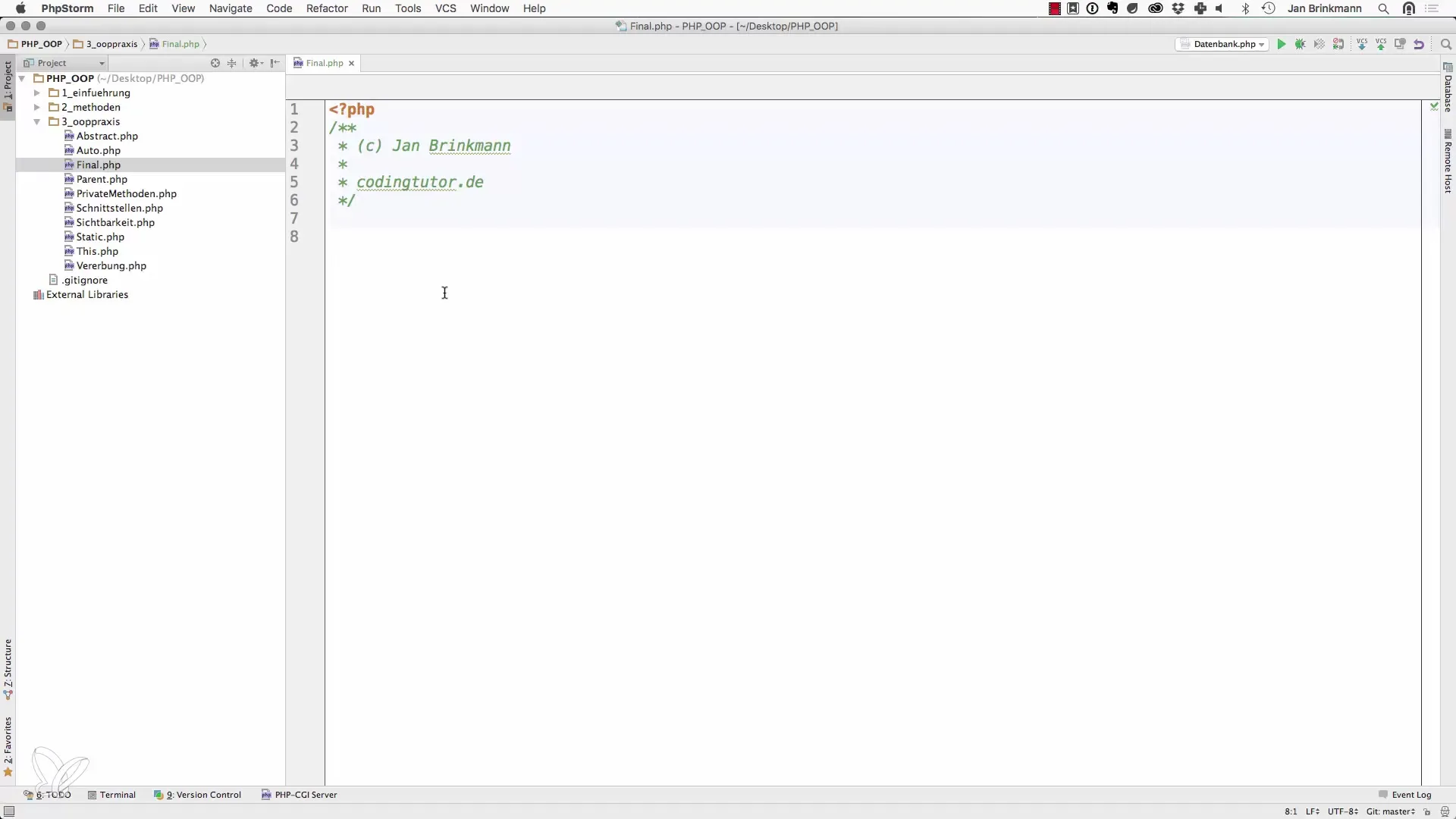Veilige methoden met final in PHP Veilige methoden met final in PHP
