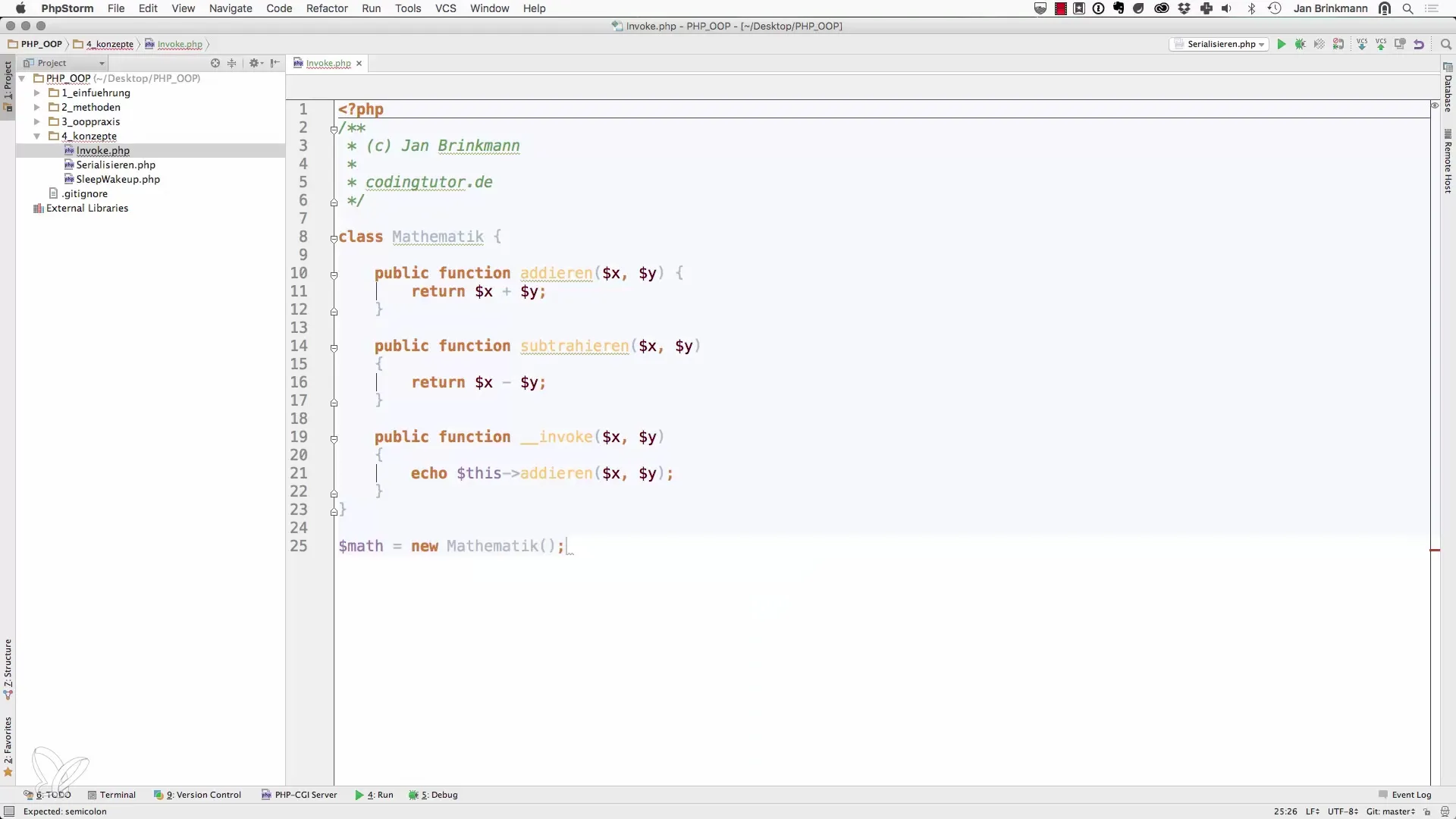 Object als functie gebruiken met PHP __invoke methode Object als functie gebruiken met PHP __invoke methode