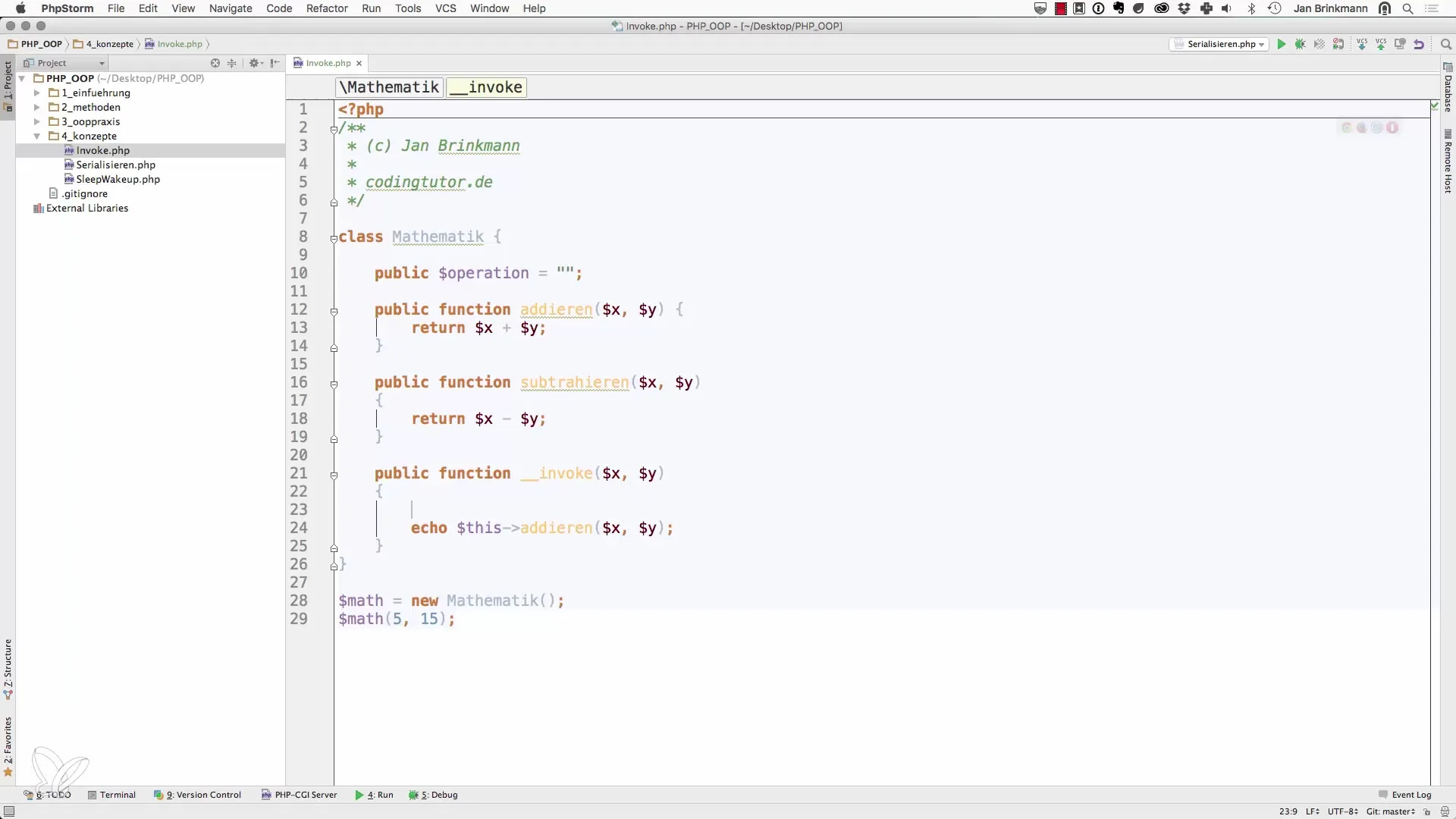 Object als functie gebruiken met PHP __invoke methode Object als functie gebruiken met PHP __invoke methode