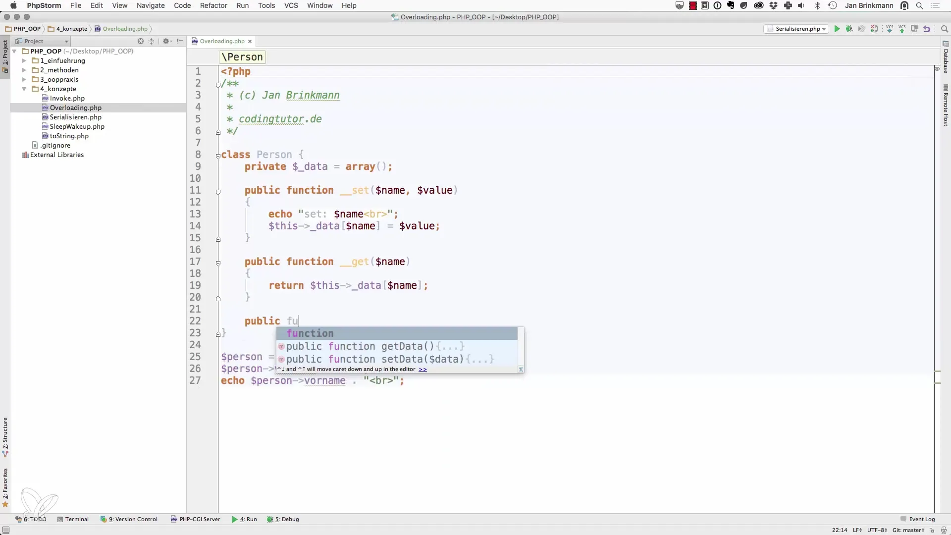 Magische PHP-methoden: Overloading met get, set en Co Magische PHP-methoden: Overloading met get, set en Co