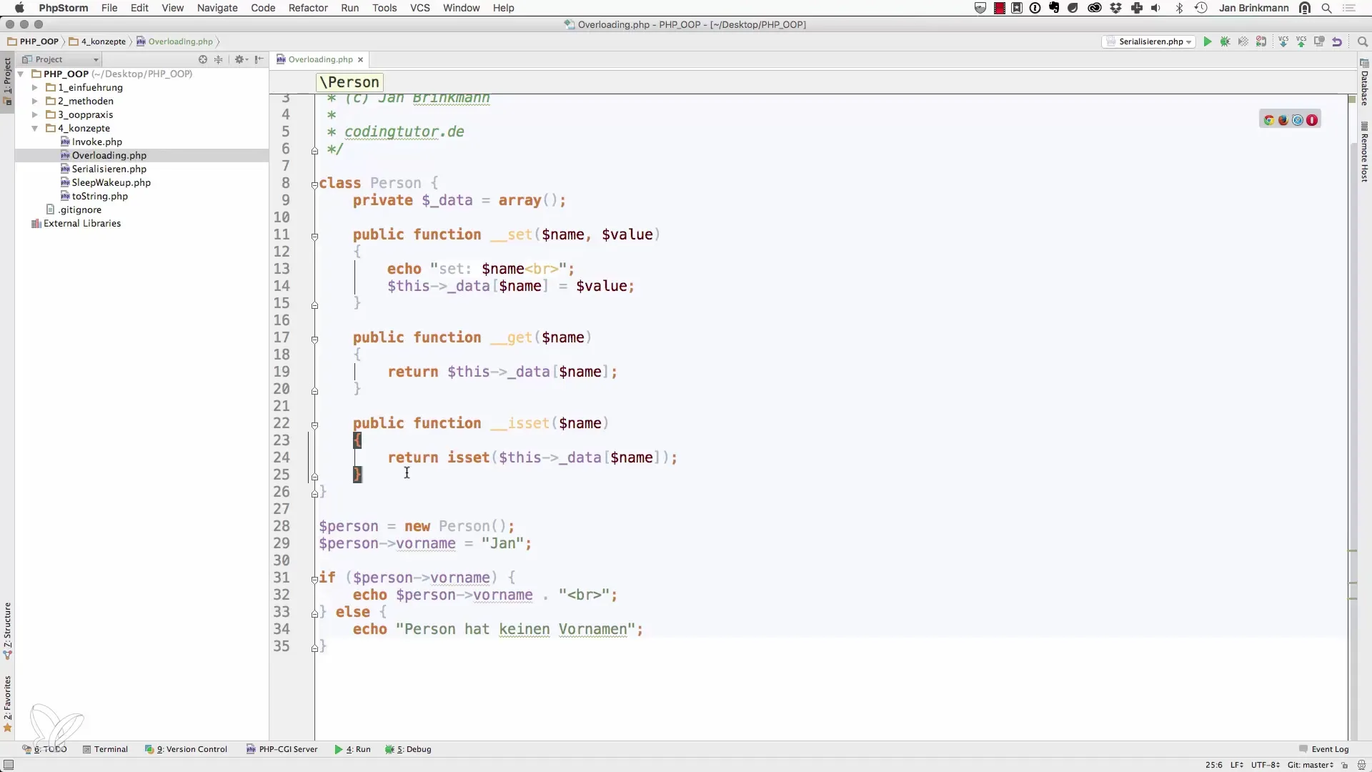 Magische PHP-methoden: Overloading met get, set en co Magische PHP-methoden: Overloading met get, set en Co