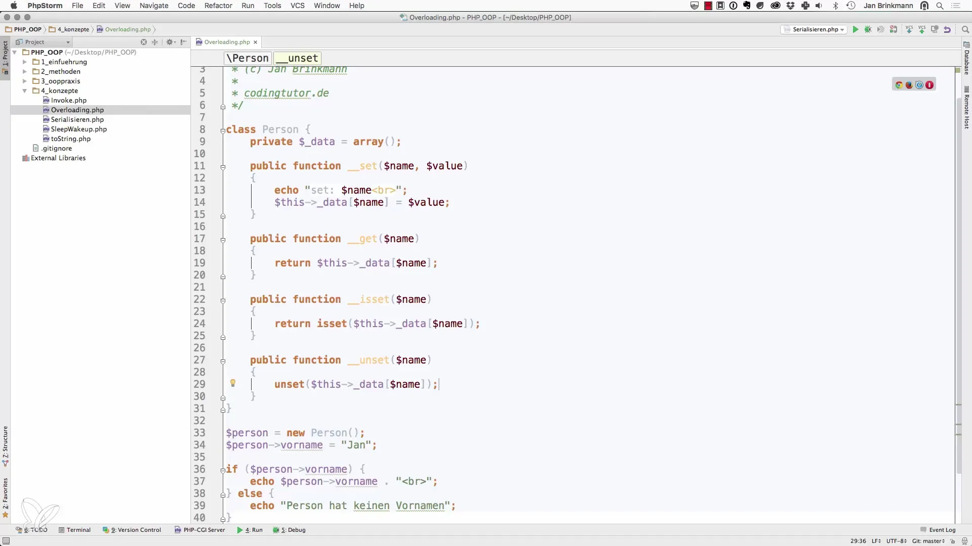 Magische PHP-methoden: Overloading met get, set en Co Magische PHP-methoden: Overloading met get, set en Co