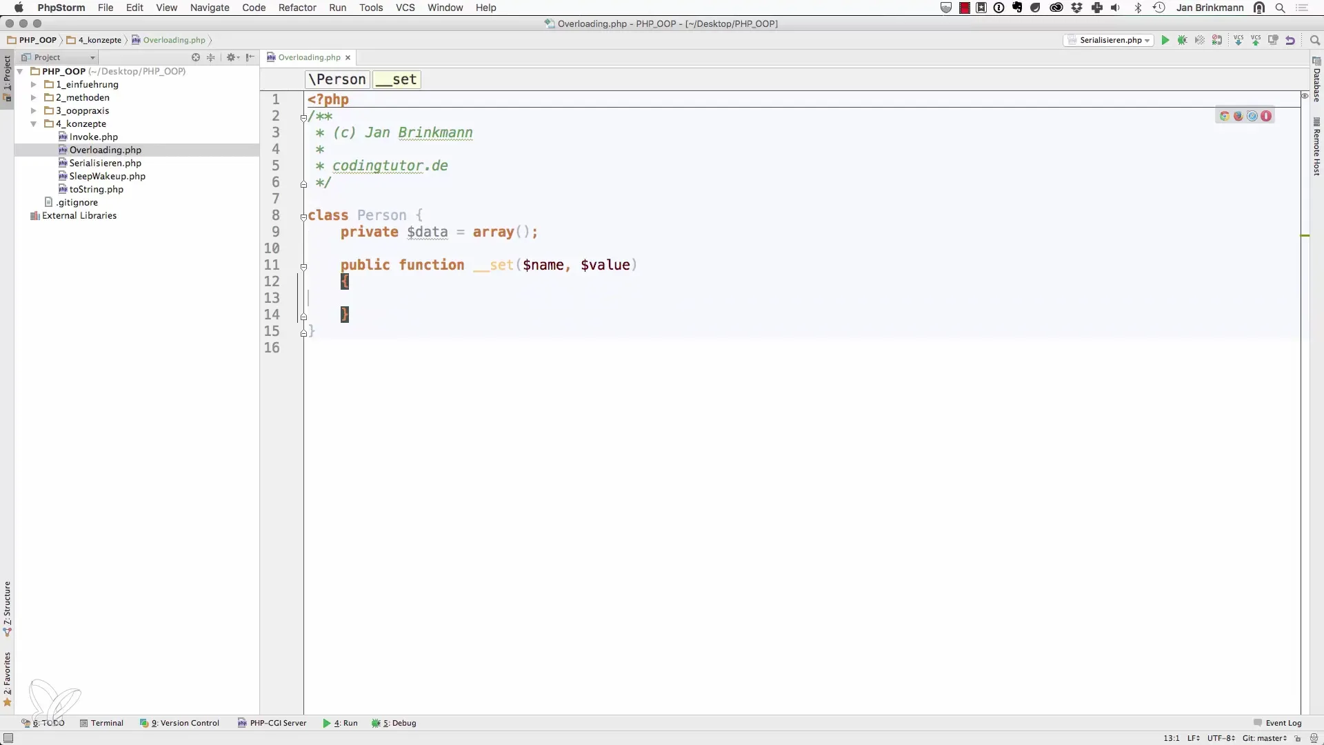 Magische PHP-methoden: Overloading met get, set en co Magische PHP-methoden: Overloading met get, set en co