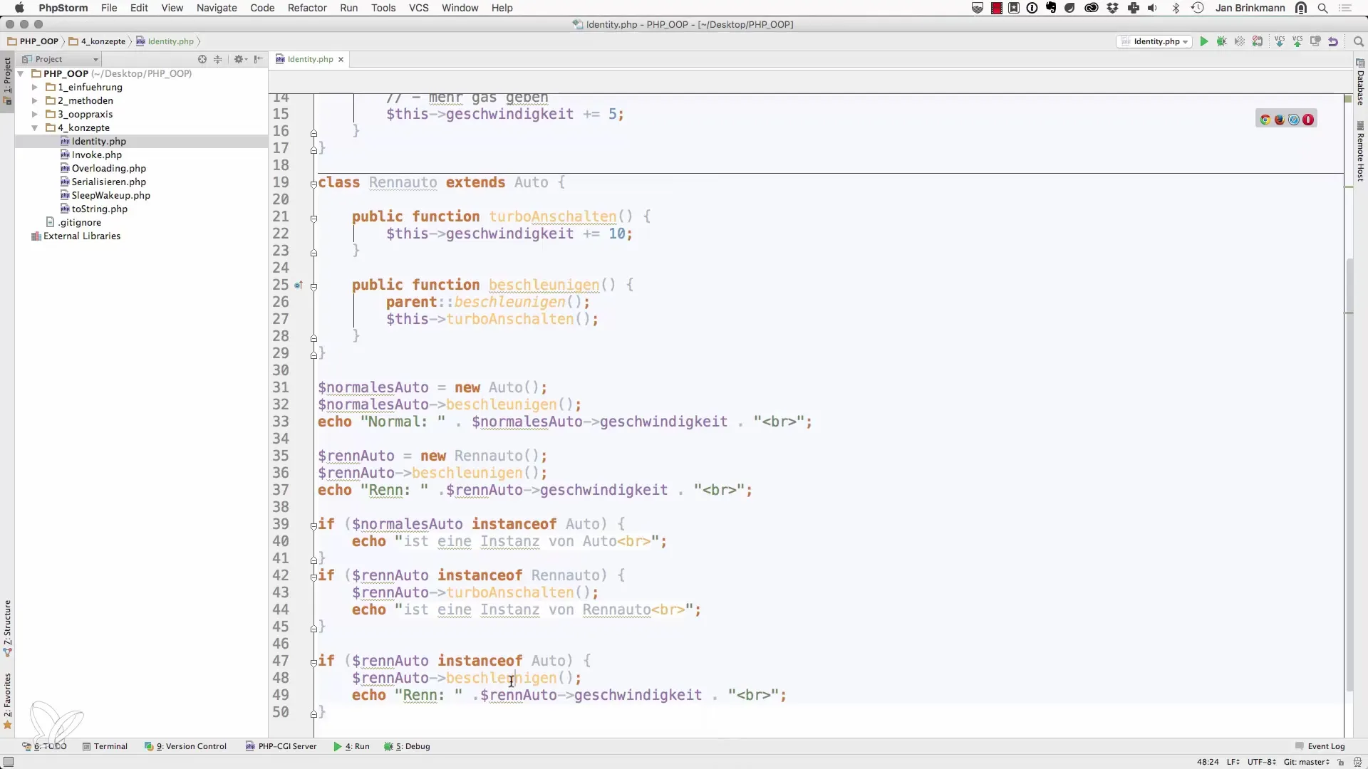 Controle van objectidentiteit in PHP met instanceof Controle van objectidentiteit in PHP met instanceof