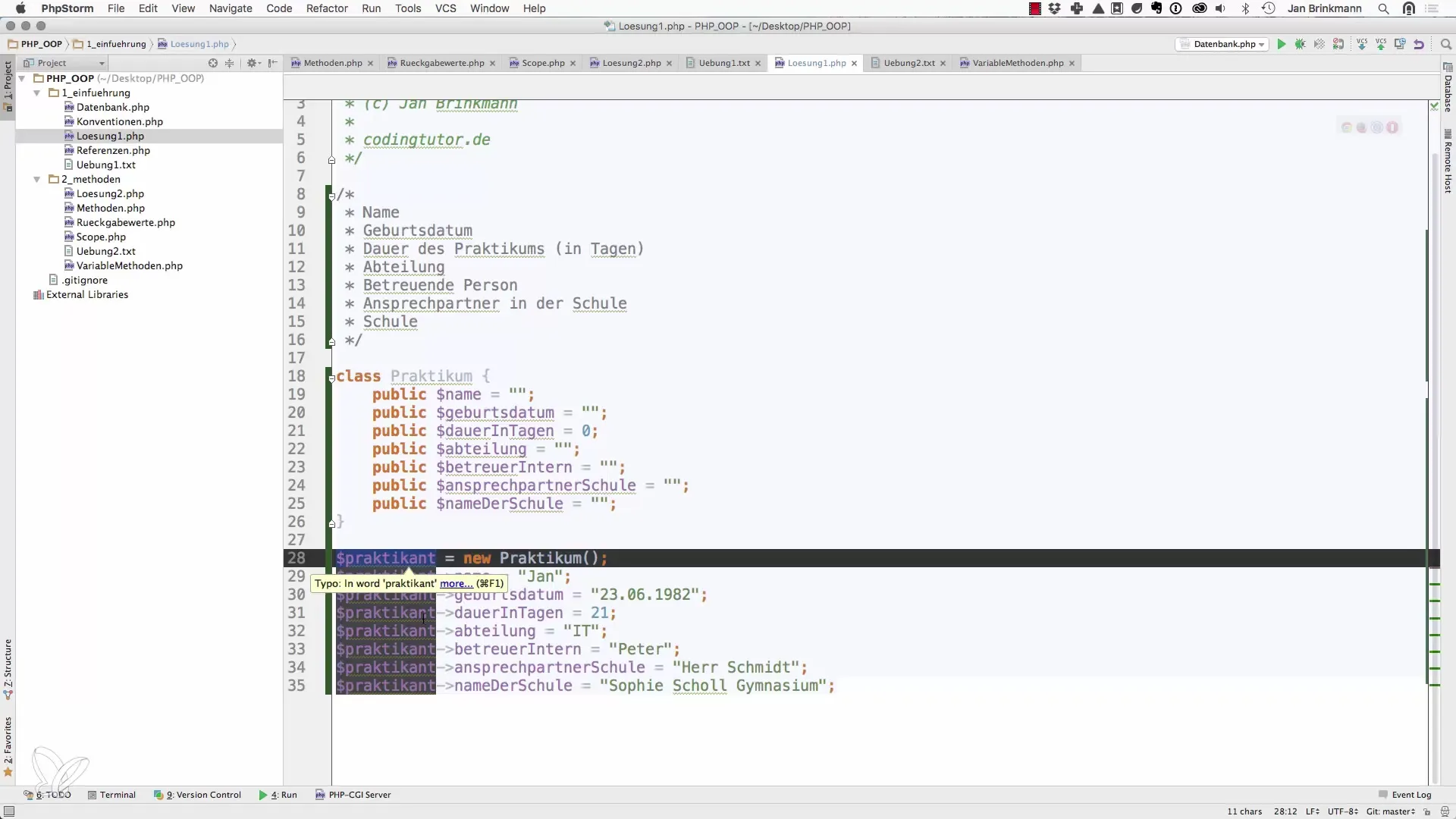 Objectgeoriënteerd programmeren in PHP: Oplossingen voor beginners Objectgeoriënteerd programmeren in PHP: Oplossingen voor beginners