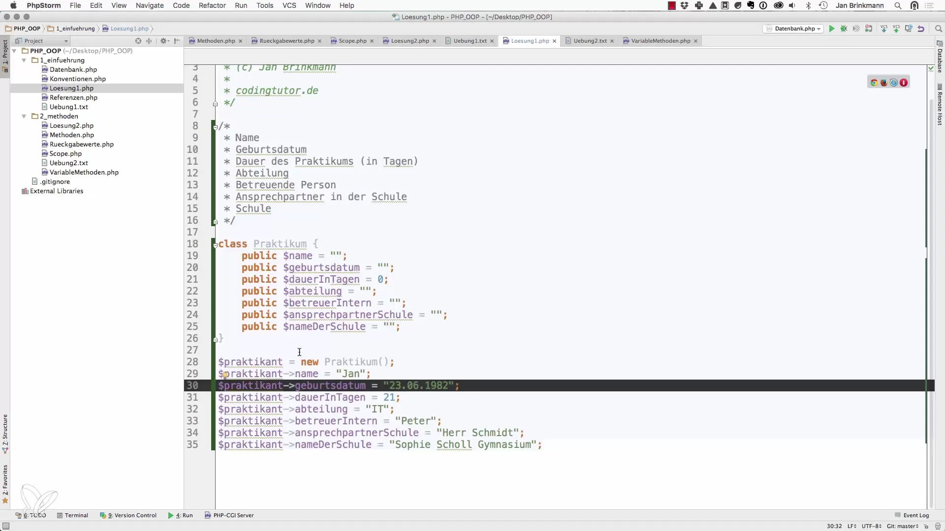 Objectgeoriënteerd programmeren in PHP: Oplossingen voor beginners Objectgeoriënteerd programmeren in PHP: Oplossingen voor beginners