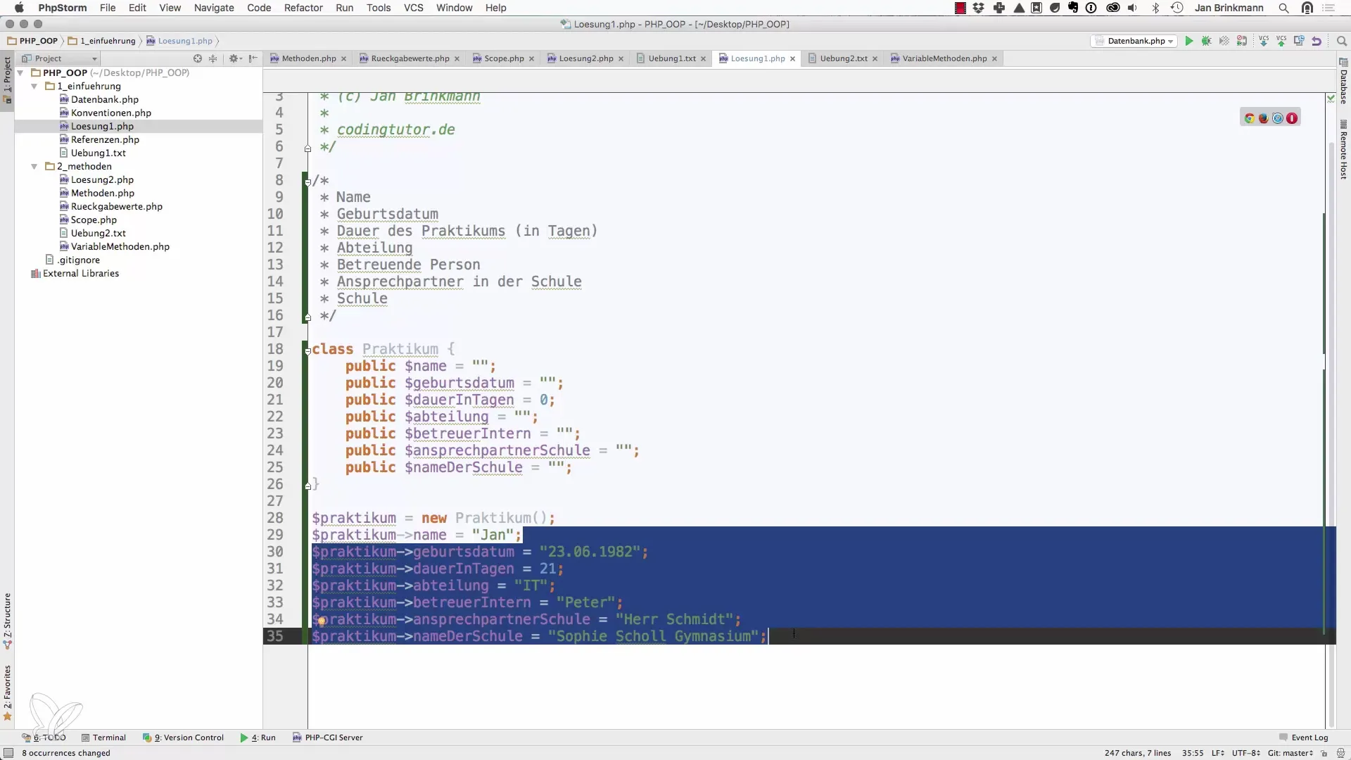 Objectgeoriënteerd programmeren in PHP: Oplossingen voor beginners Objectgeoriënteerd programmeren in PHP: Oplossingen voor beginners