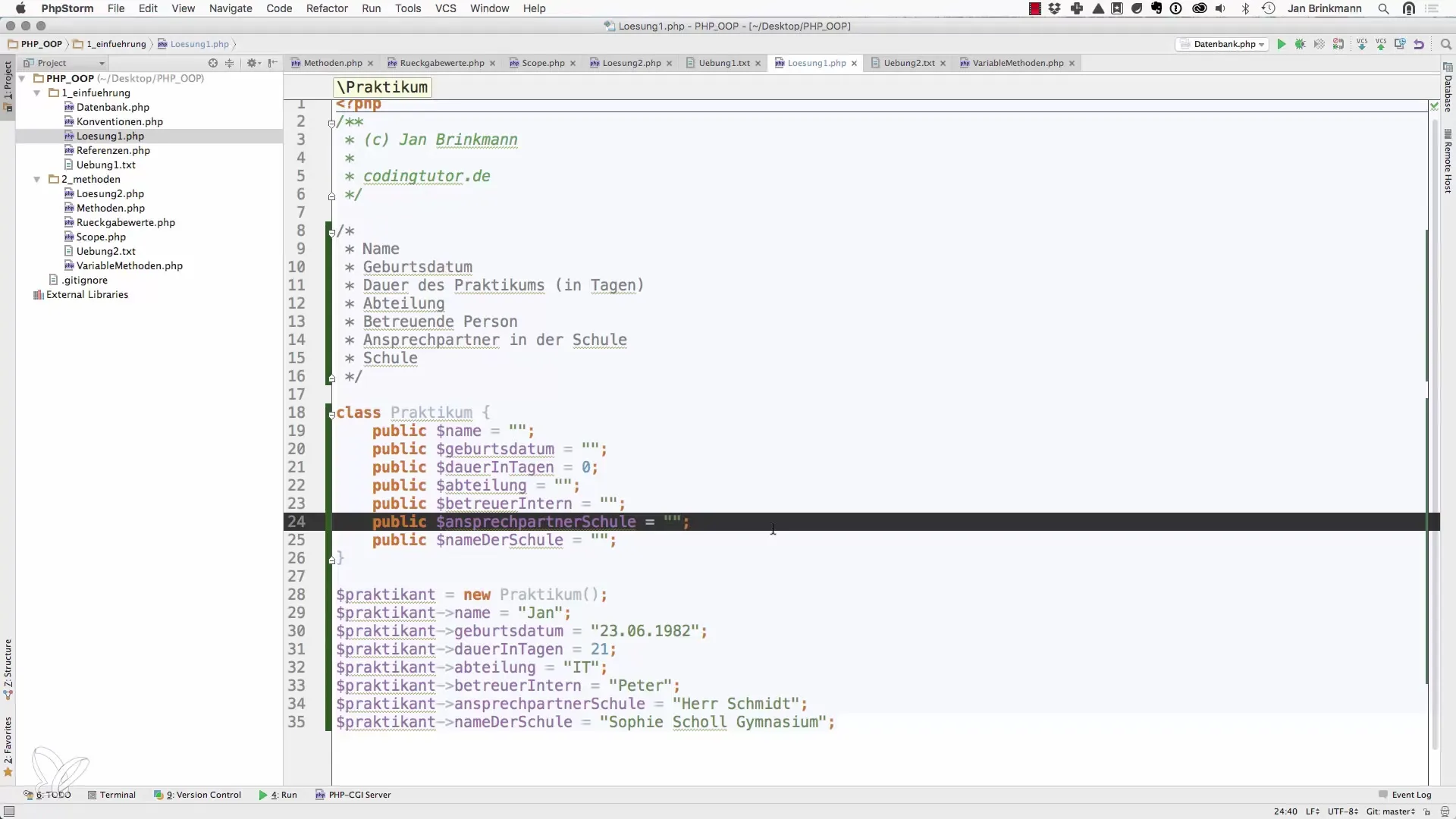 Objectgeoriënteerd programmeren in PHP: Oplossingen voor beginners Objectgeoriënteerd programmeren in PHP: Oplossingen voor beginners