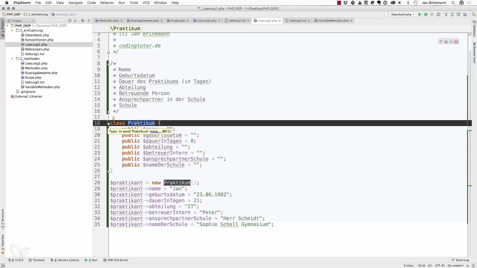 Objectgeoriënteerd programmeren in PHP: Oplossingen voor beginners Objectgeoriënteerd programmeren in PHP: Oplossingen voor beginners