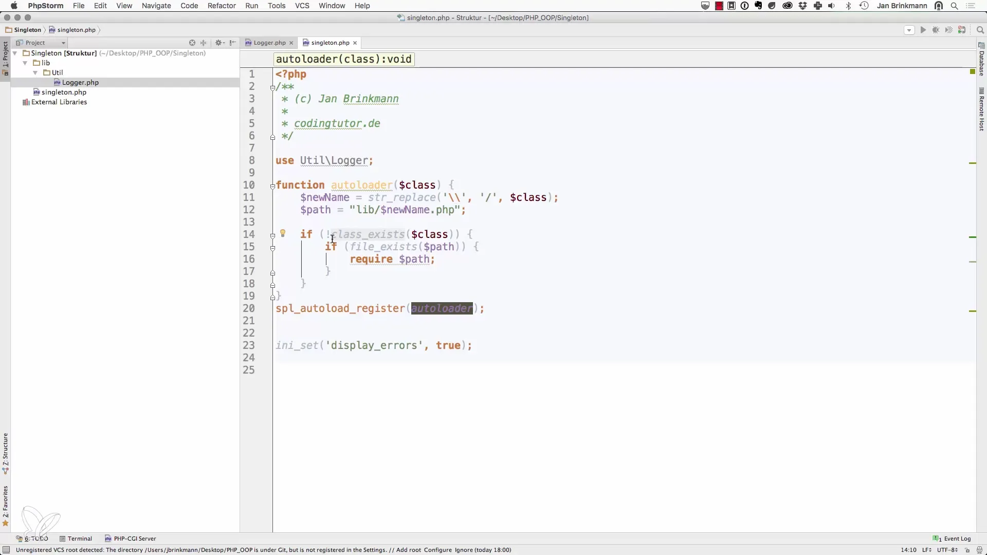 Effectieve implementatie van het Singleton-patroon in PHP Effectieve implementatie van het Singleton-patroon in PHP
