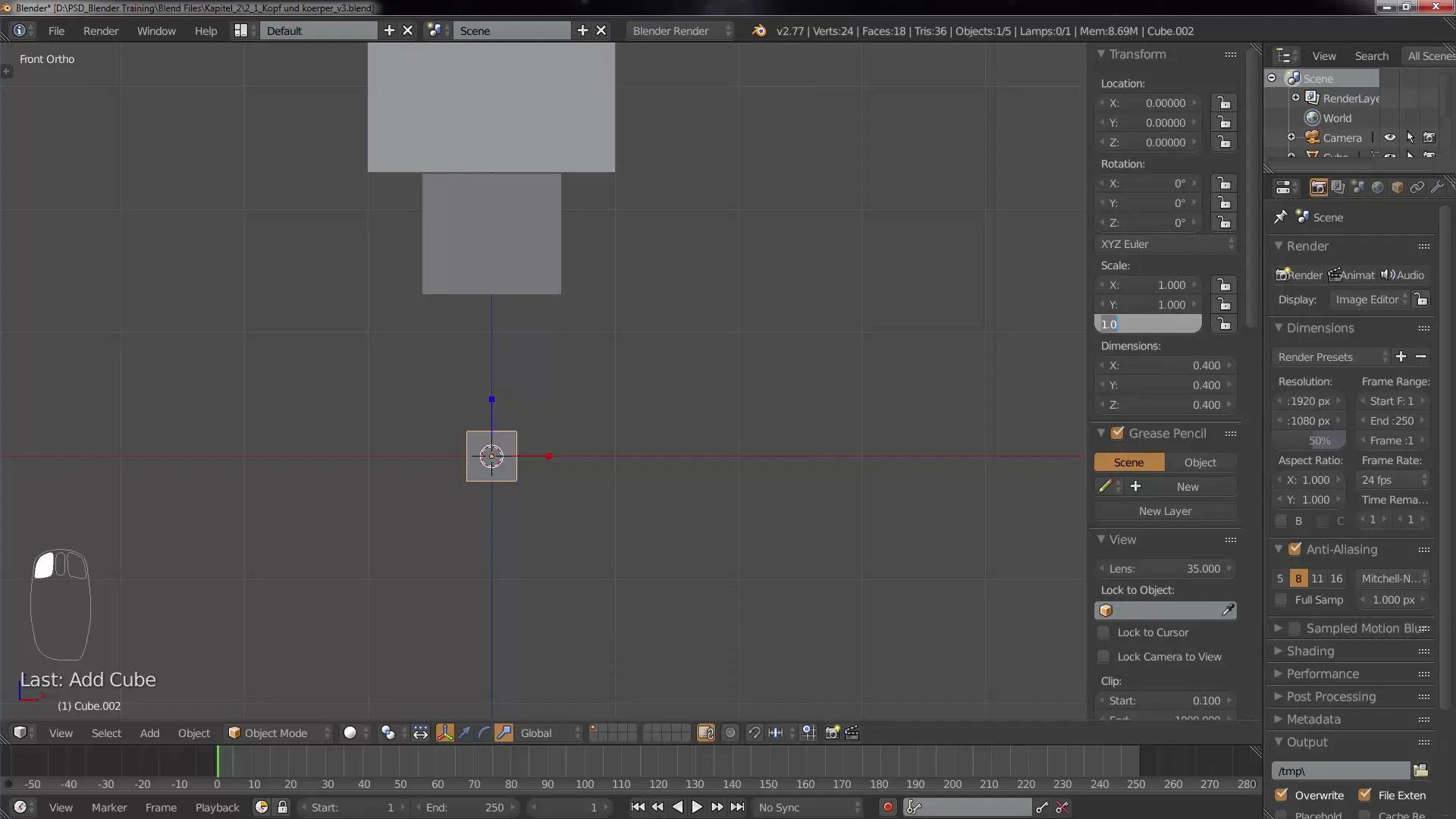 Efficient modeling of arms and legs in Blender Efficient modeling of arms and legs in Blender