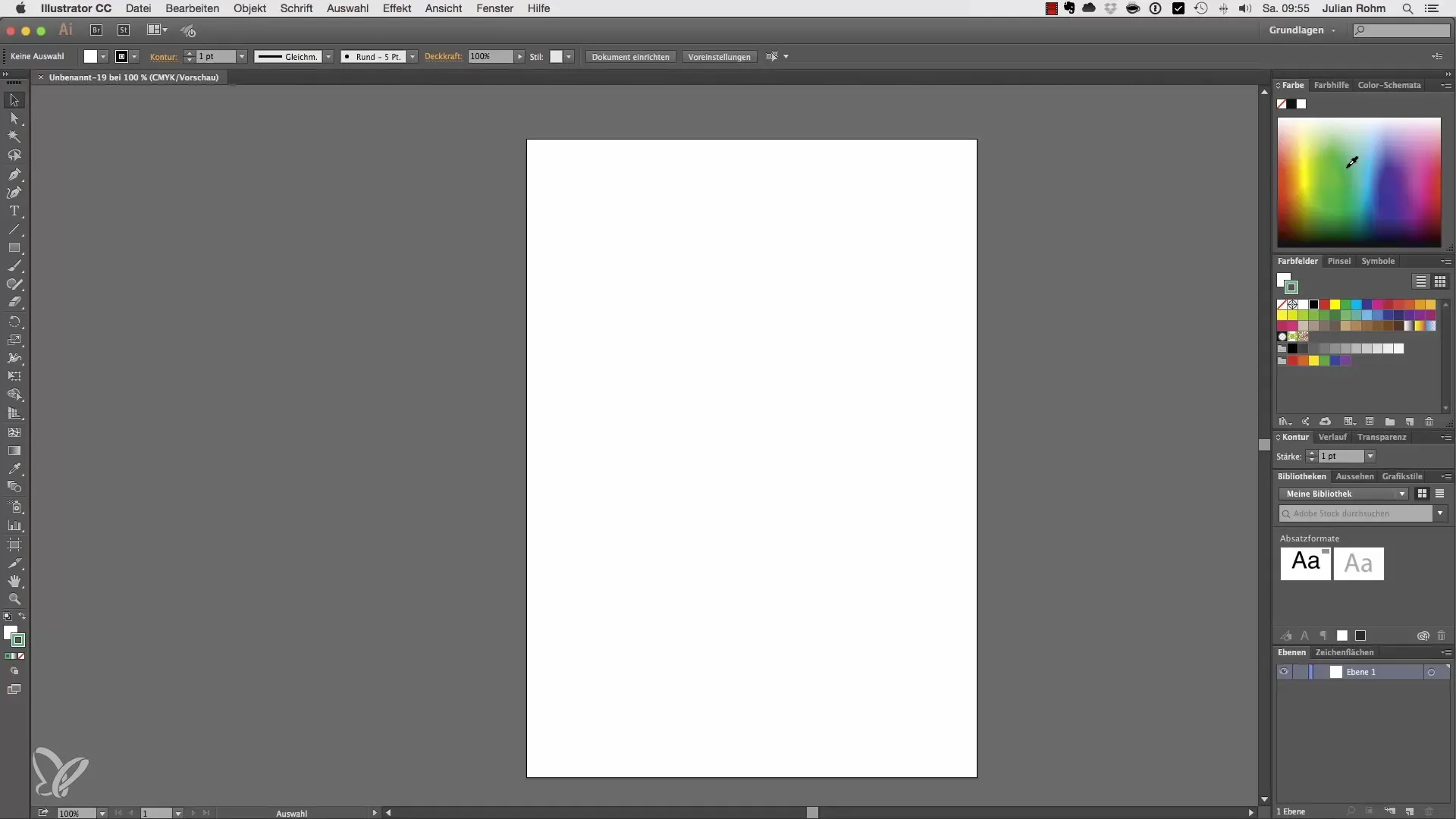 Benutzeroberfläche von Adobe Illustrator CC für Einsteiger Benutzeroberfläche von Adobe Illustrator CC für Einsteiger