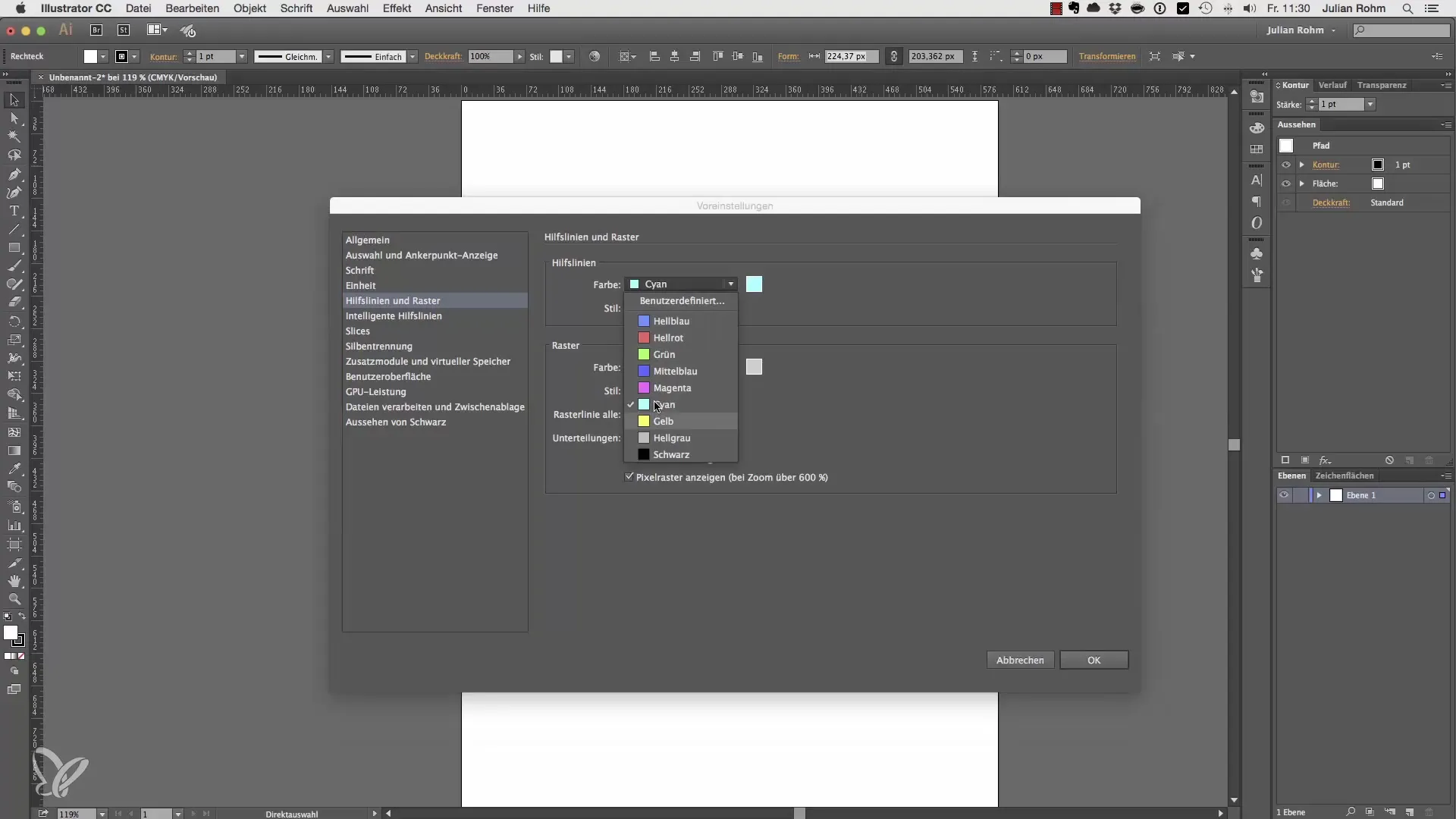Voreinstellungen in Adobe Illustrator: So passt du sie an Voreinstellungen in Adobe Illustrator: So passt du sie an
