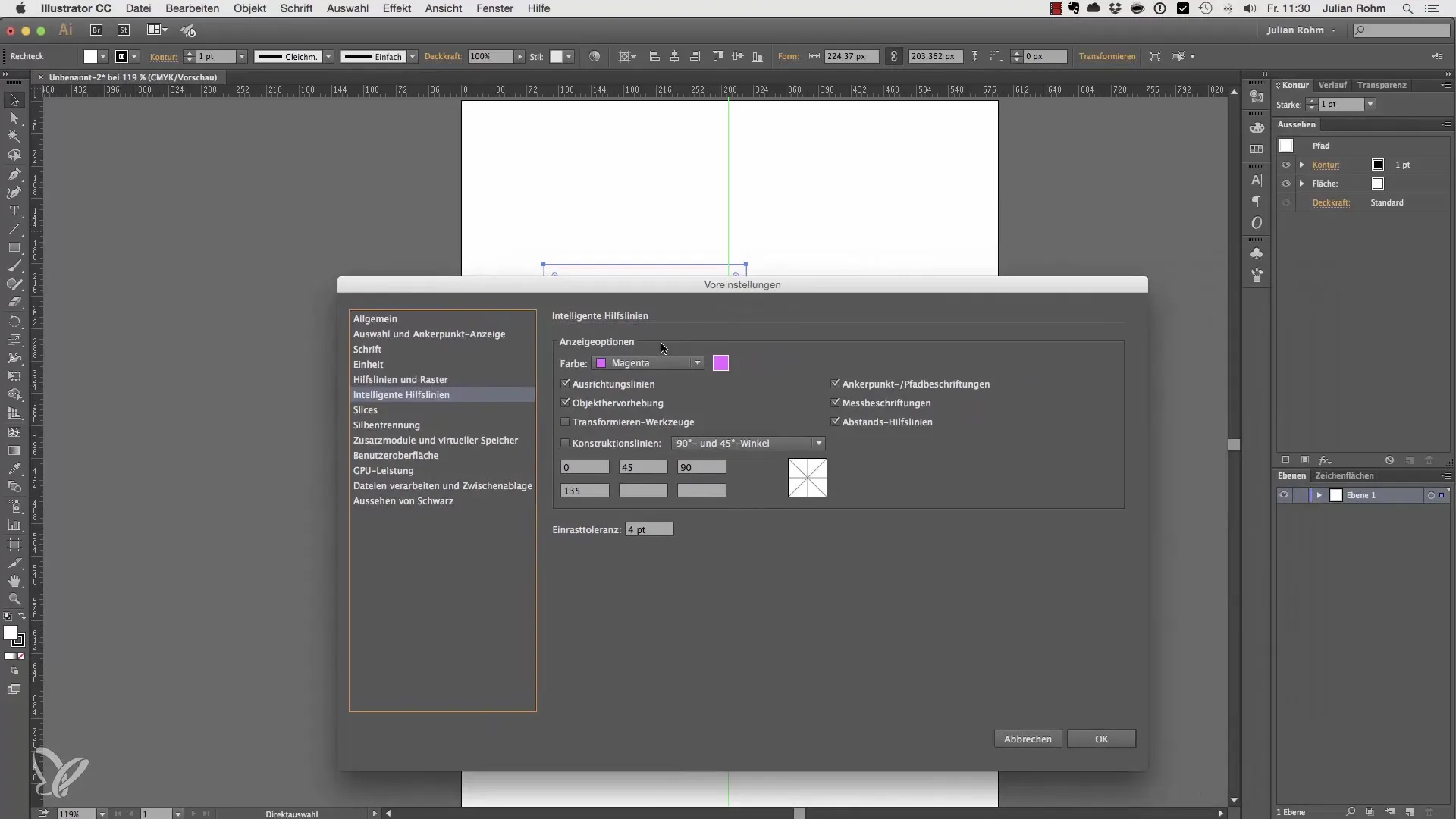 Voreinstellungen in Adobe Illustrator: So passt du sie an Voreinstellungen in Adobe Illustrator: So passt du sie an