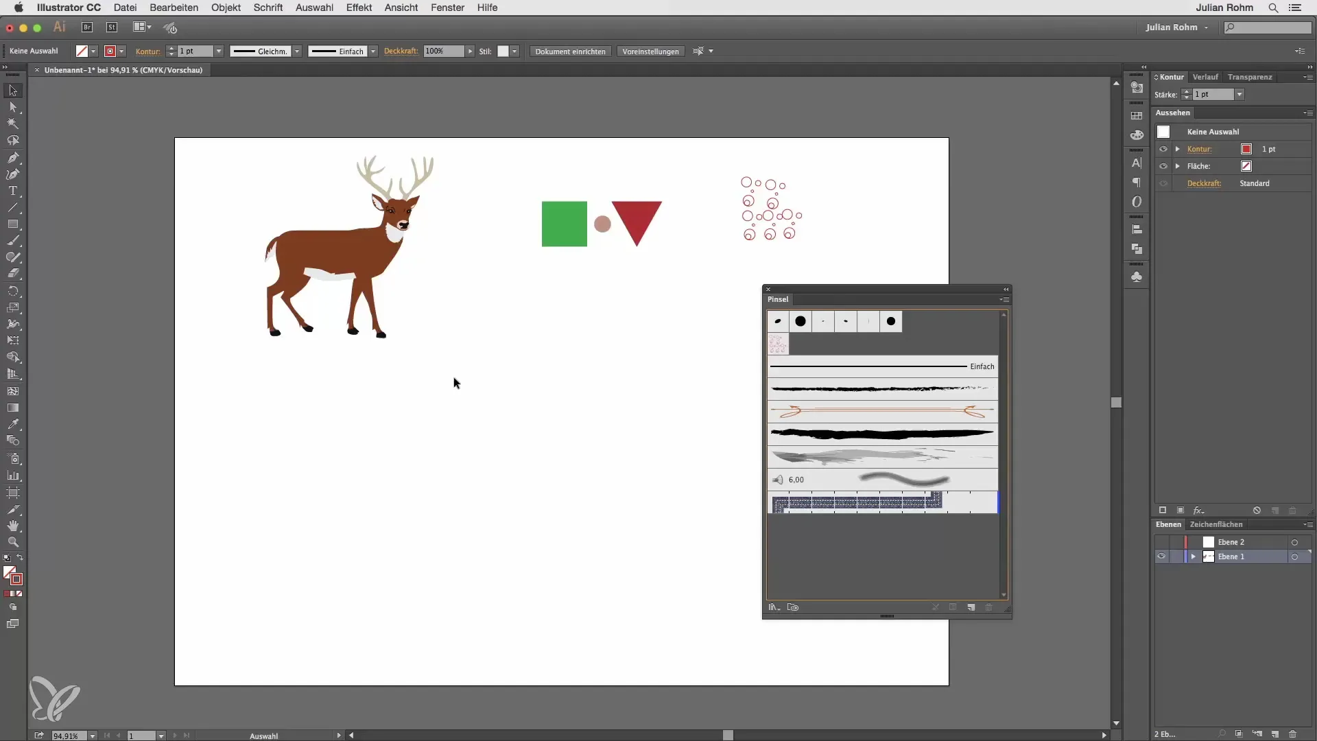 Kreative Lösungen mit dem Pinsel-Werkzeug in Illustrator Kreative Lösungen mit dem Pinsel-Werkzeug in Illustrator