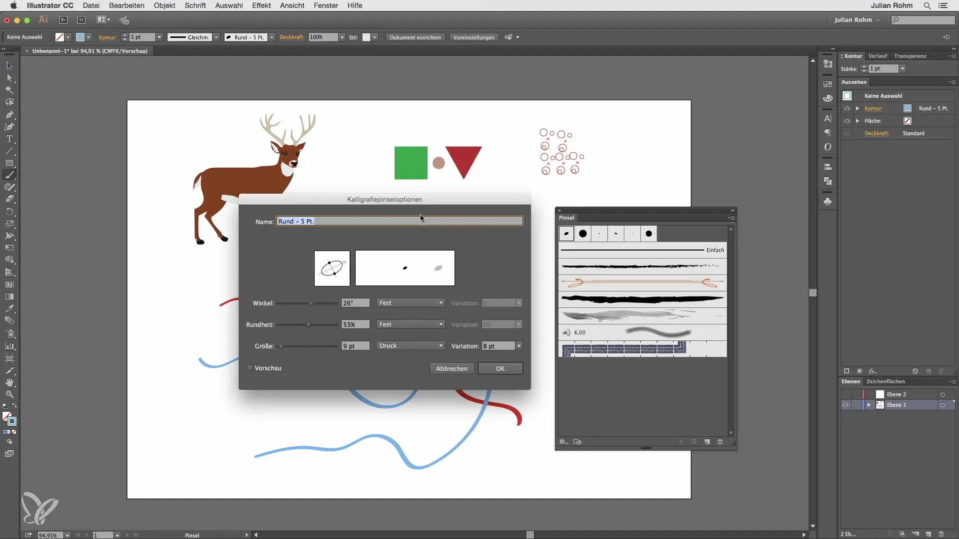 Kreative Lösungen mit dem Pinsel-Werkzeug in Illustrator Kreative Lösungen mit dem Pinsel-Werkzeug in Illustrator