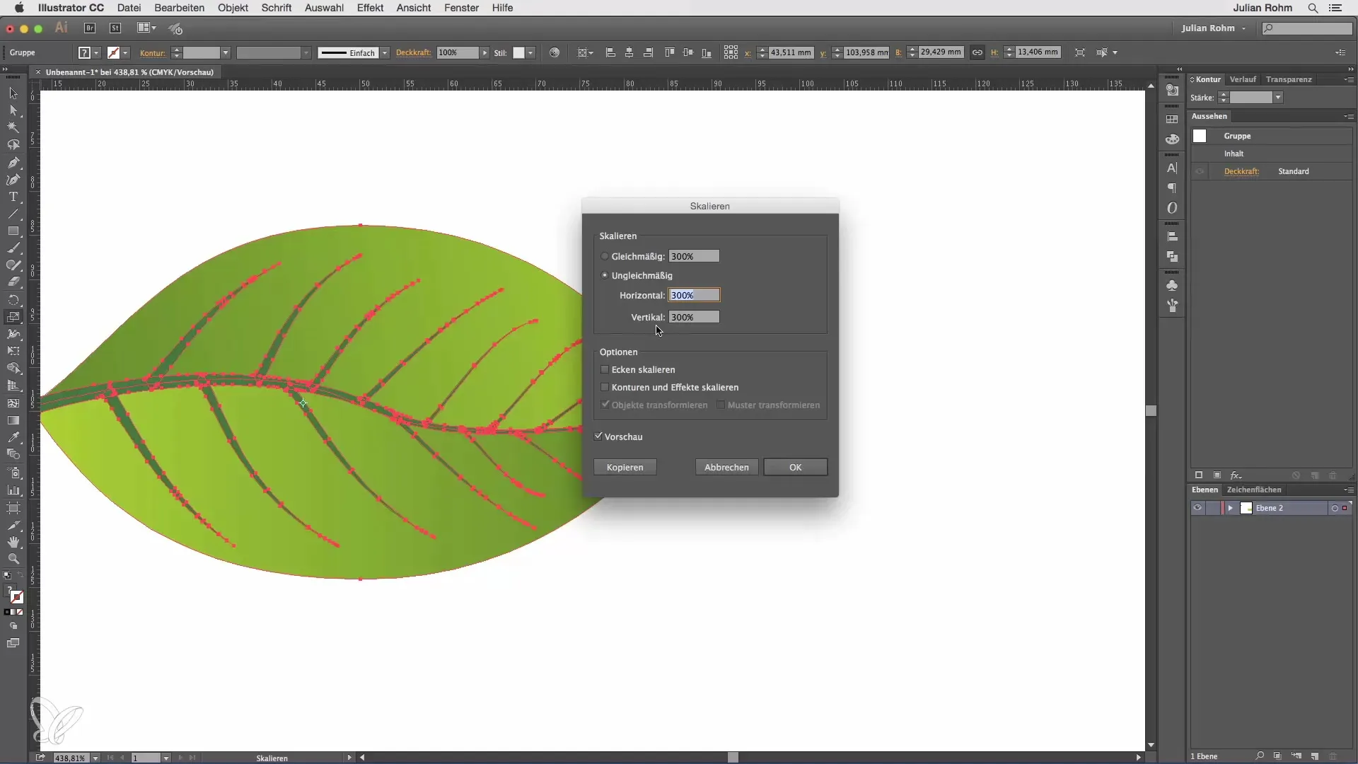 Utilisation efficace d'Illustrator – Mise à l'échelle et déformation Utilisation efficace d'Illustrator – Redimensionner et déformer