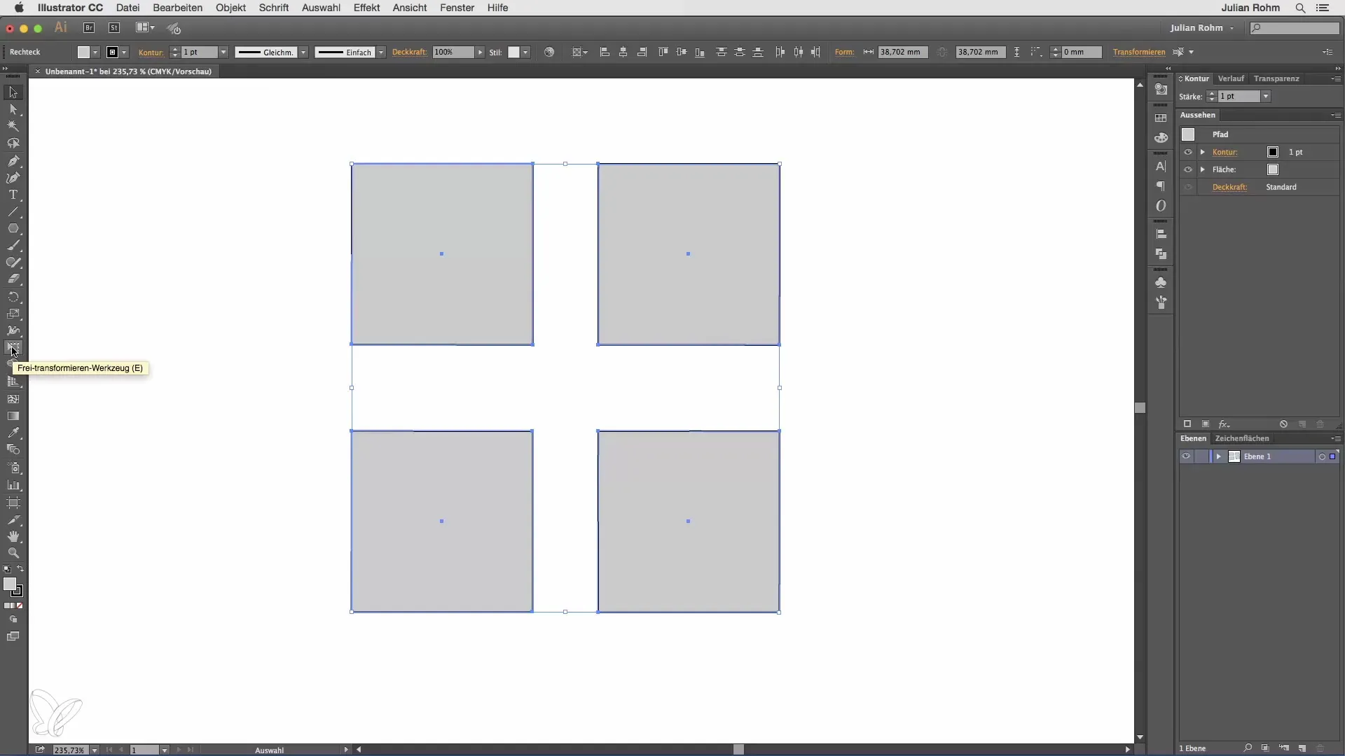 Outil de transformation libre dans Illustrator - Comment l'utiliser efficacement Outil de transformation libre dans Illustrator - Comment l'utiliser efficacement