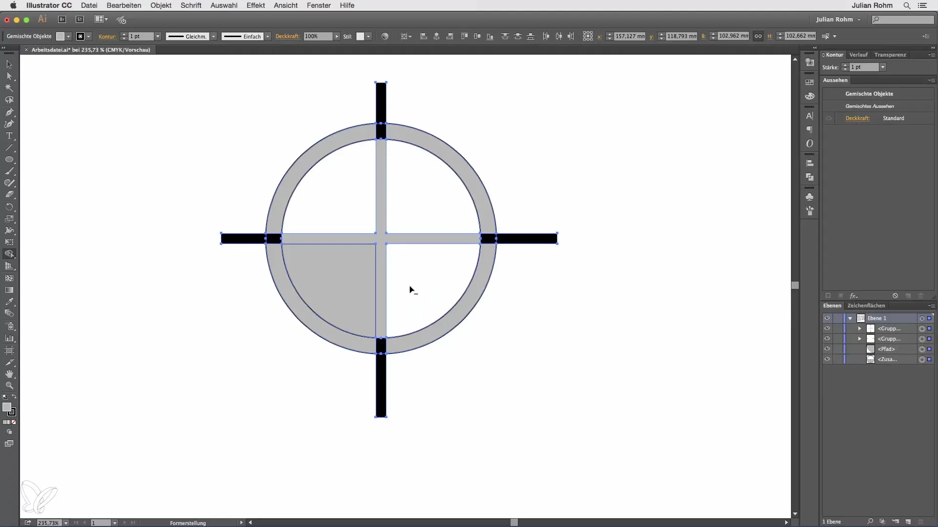 Illustrator Tutorial: Mit dem Formerstellungswerkzeug Komplexe Formen Illustrator Tutorial: Mit dem Formerstellungswerkzeug Komplexe Formen