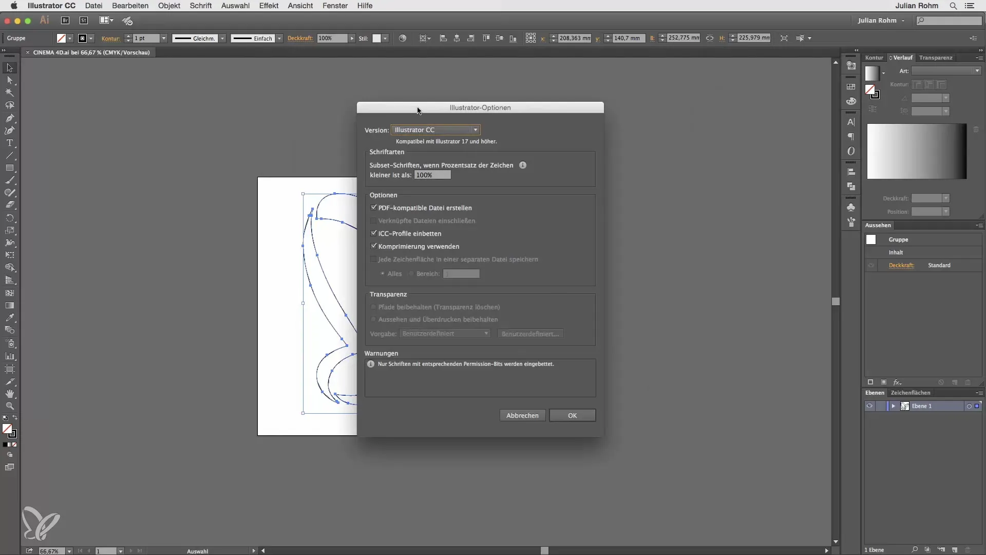 Illustrator-Pfade nach Cinema 4D exportieren – Schritt-für-Schritt-Anleitung Illustrator-Pfade nach Cinema 4D exportieren – Schritt-für-Schritt-Anleitung